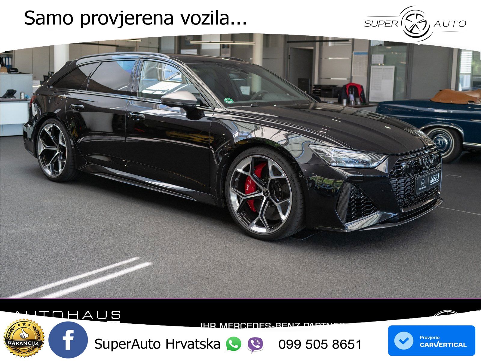 Audi RS6 Avant 4.0 TFSI V8 performance (630 KS)  quattro tiptronic ACC+HEAD+4xGR SJED+360+PANO