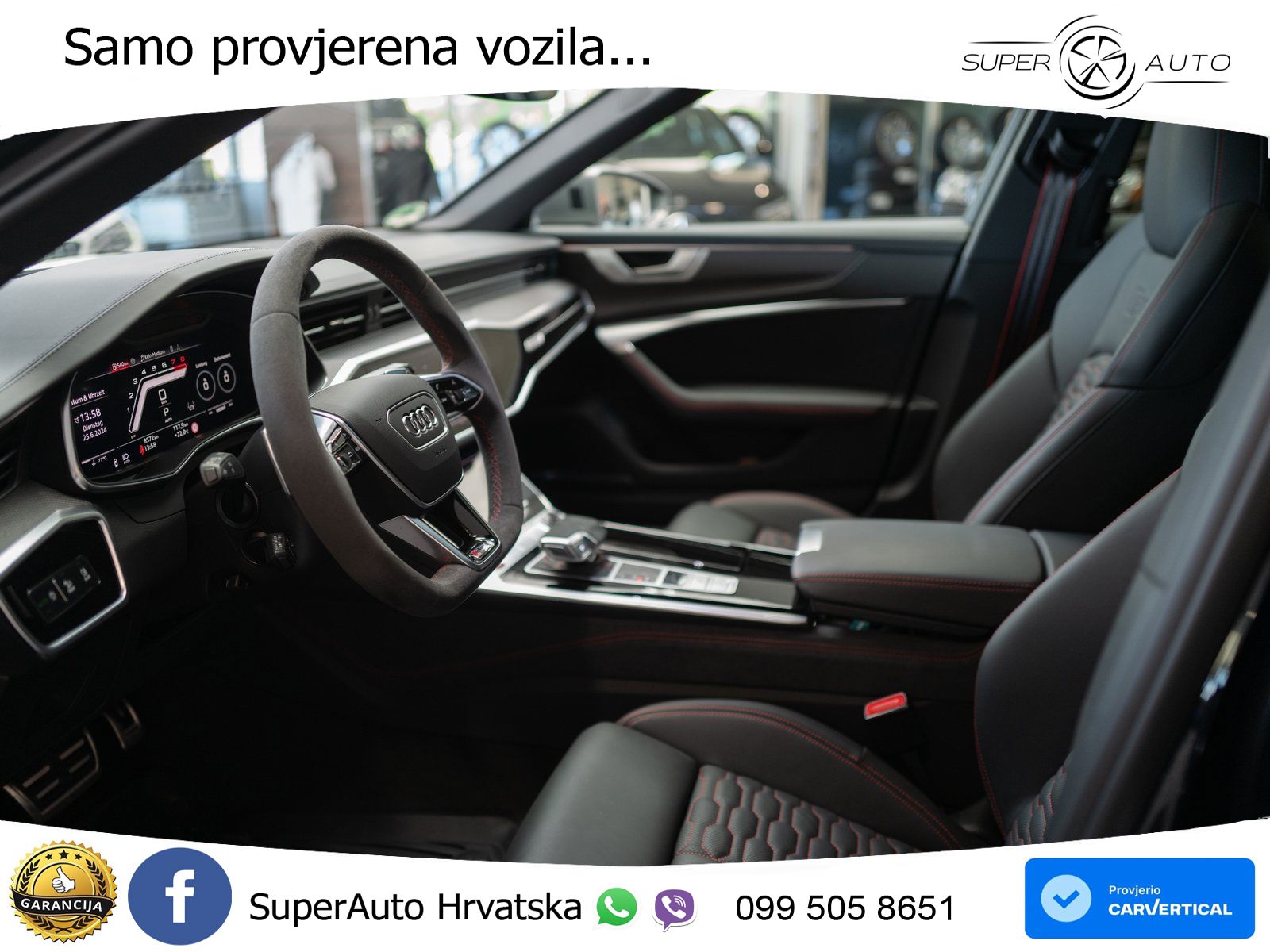 Audi RS6 Avant 4.0 TFSI V8 performance (630 KS)  quattro tiptronic ACC+HEAD+4xGR SJED+360+PANO