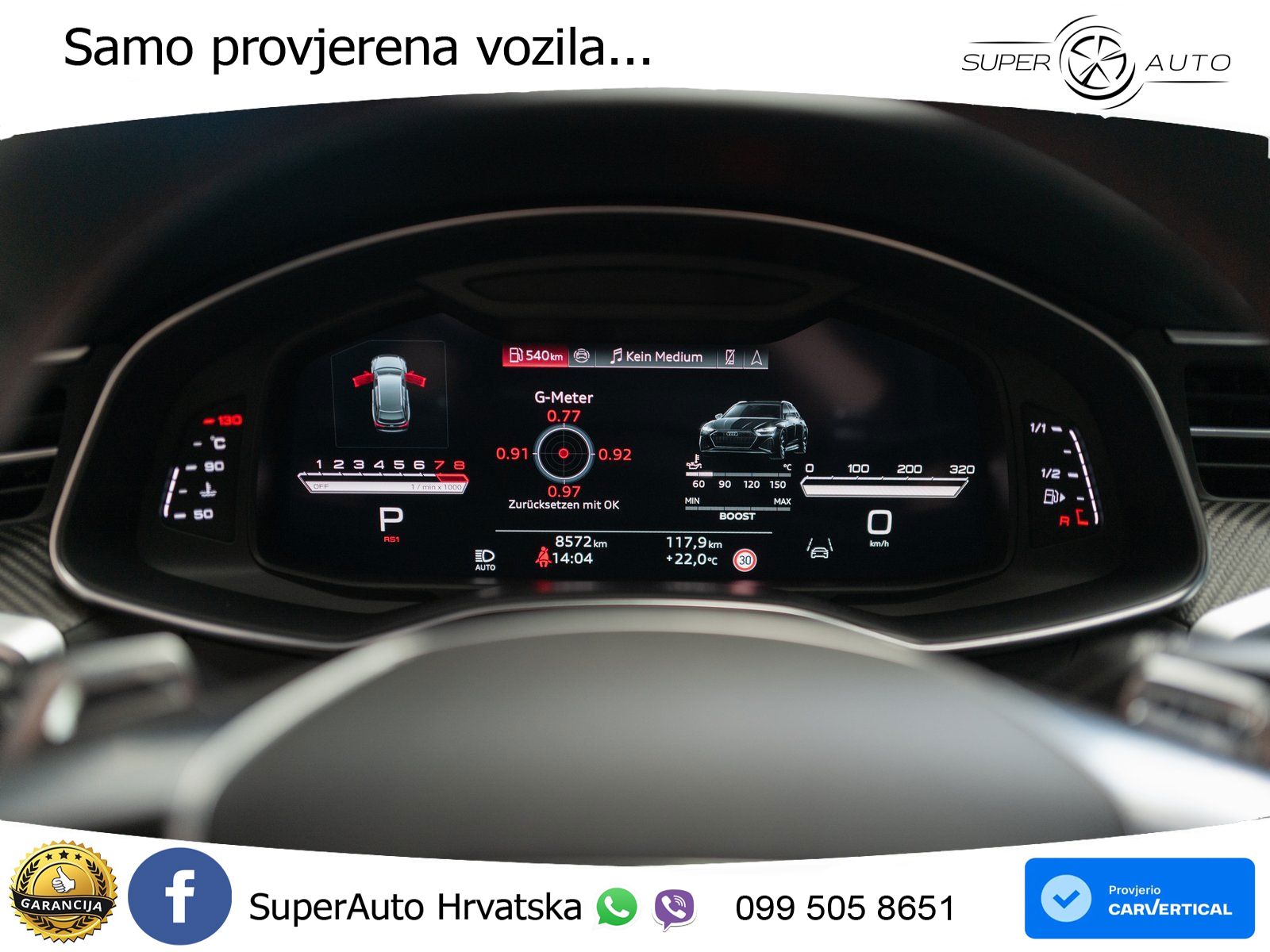 Audi RS6 Avant 4.0 TFSI V8 performance (630 KS)  quattro tiptronic ACC+HEAD+4xGR SJED+360+PANO