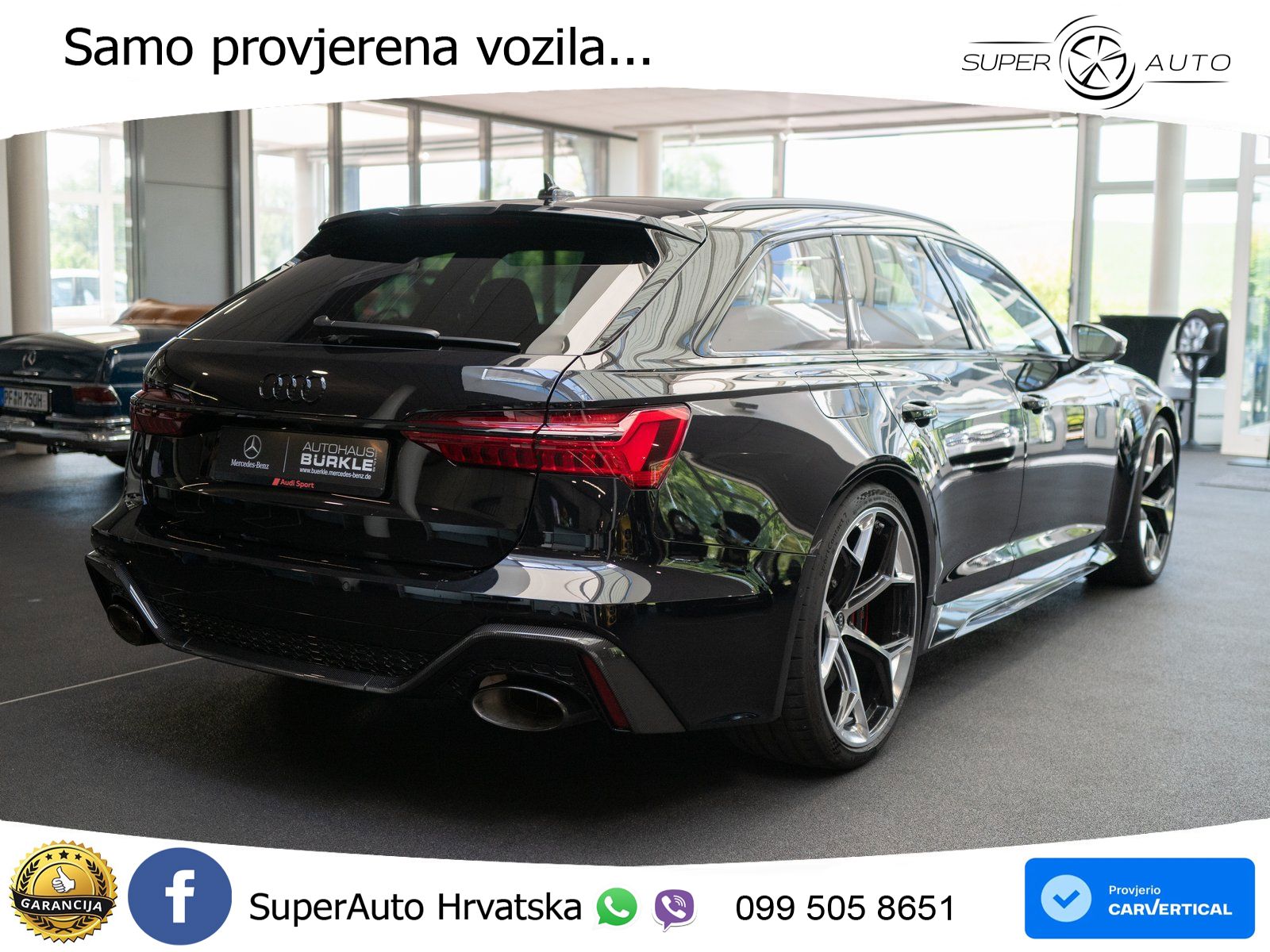 Audi RS6 Avant 4.0 TFSI V8 performance (630 KS)  quattro tiptronic ACC+HEAD+4xGR SJED+360+PANO