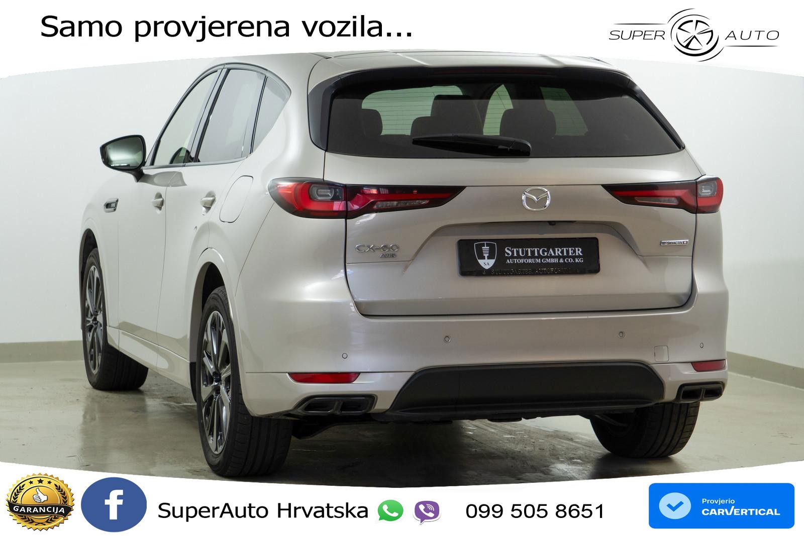 Mazda CX-60 3.3 e-Skyactiv D (254 KS) AWD Automatic LED+GR SJED+ACC