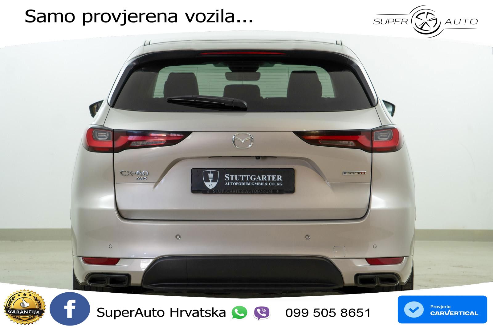 Mazda CX-60 3.3 e-Skyactiv D (254 KS) AWD Automatic LED+GR SJED+ACC