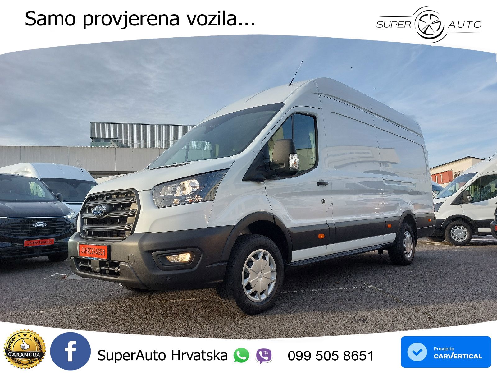 Ford 2024 MAXI TRANSIT. L4 H3. 100% AUSSTATTUNG + AHK 131 KS