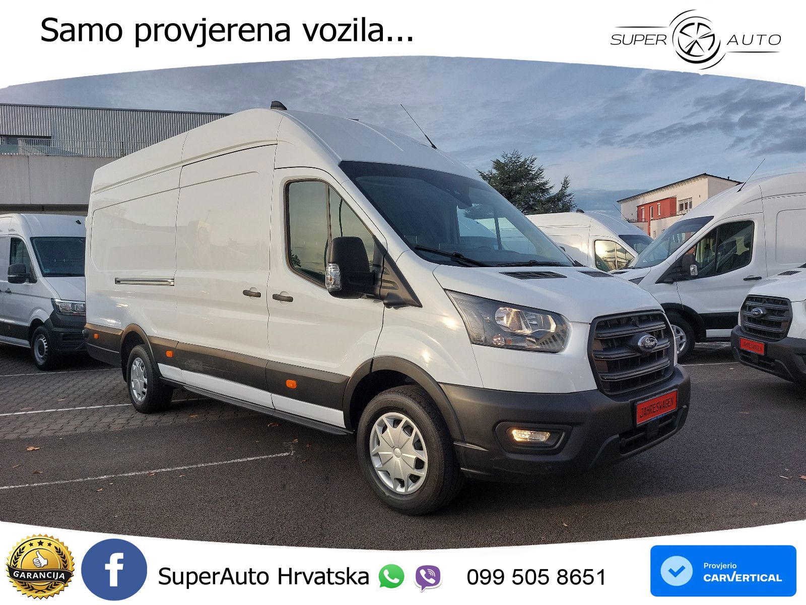 Ford 2024 MAXI TRANSIT. L4 H3. 100% AUSSTATTUNG + AHK 131 KS