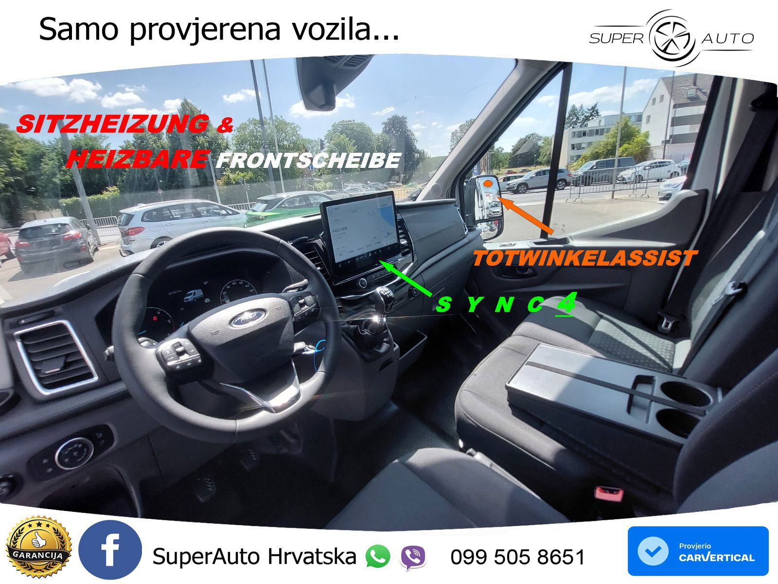 Ford 2024 MAXI TRANSIT. L4 H3. 100% AUSSTATTUNG + AHK 131 KS