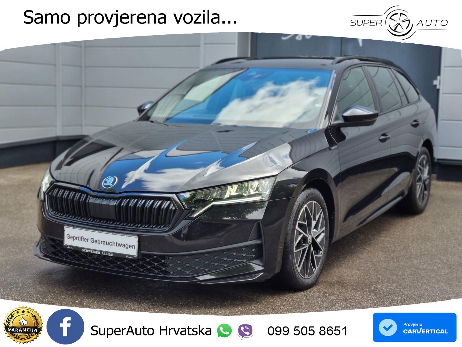 Škoda Octavia Combi 2.0 TDI (150 KS) DSG SportLine LED+GR SJED+ACC