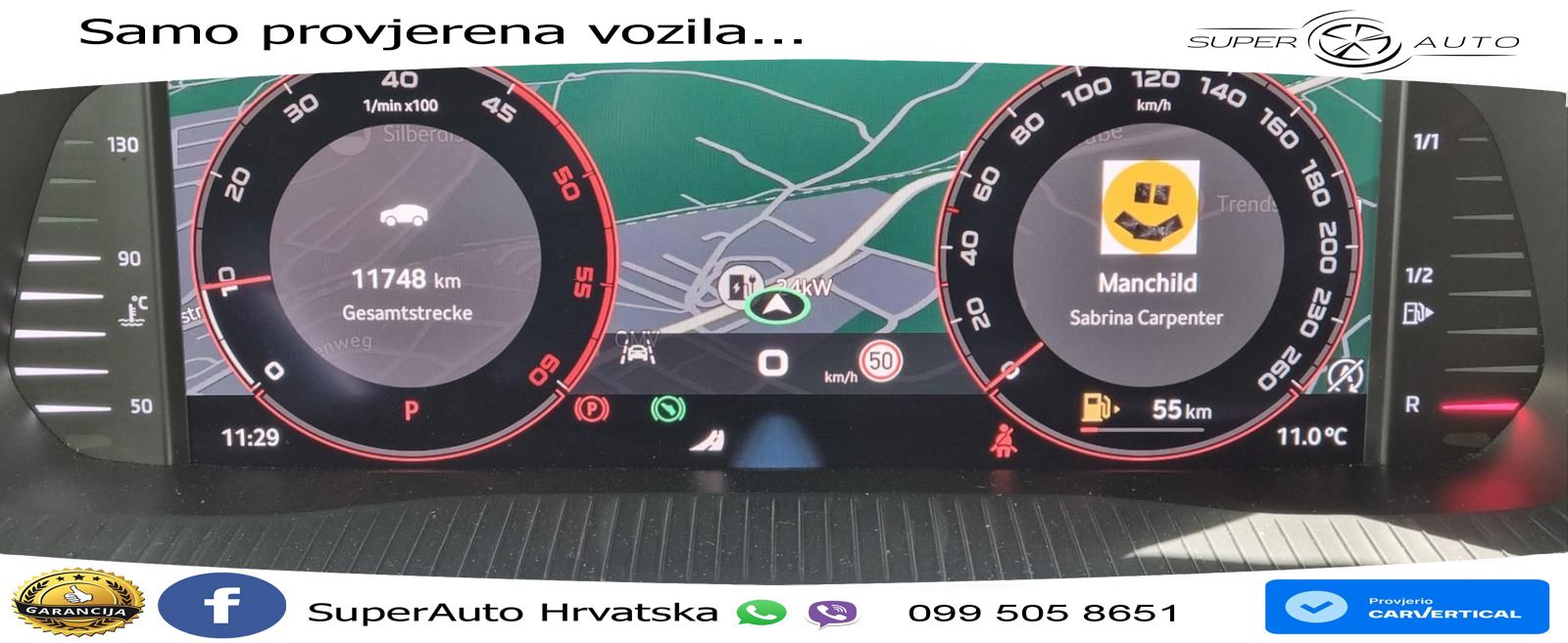 Škoda Octavia Combi 2.0 TDI (150 KS) DSG SportLine LED+GR SJED+ACC