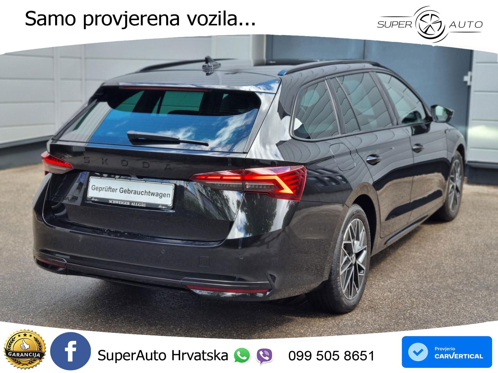 Škoda Octavia Combi 2.0 TDI (150 KS) DSG SportLine LED+GR SJED+ACC