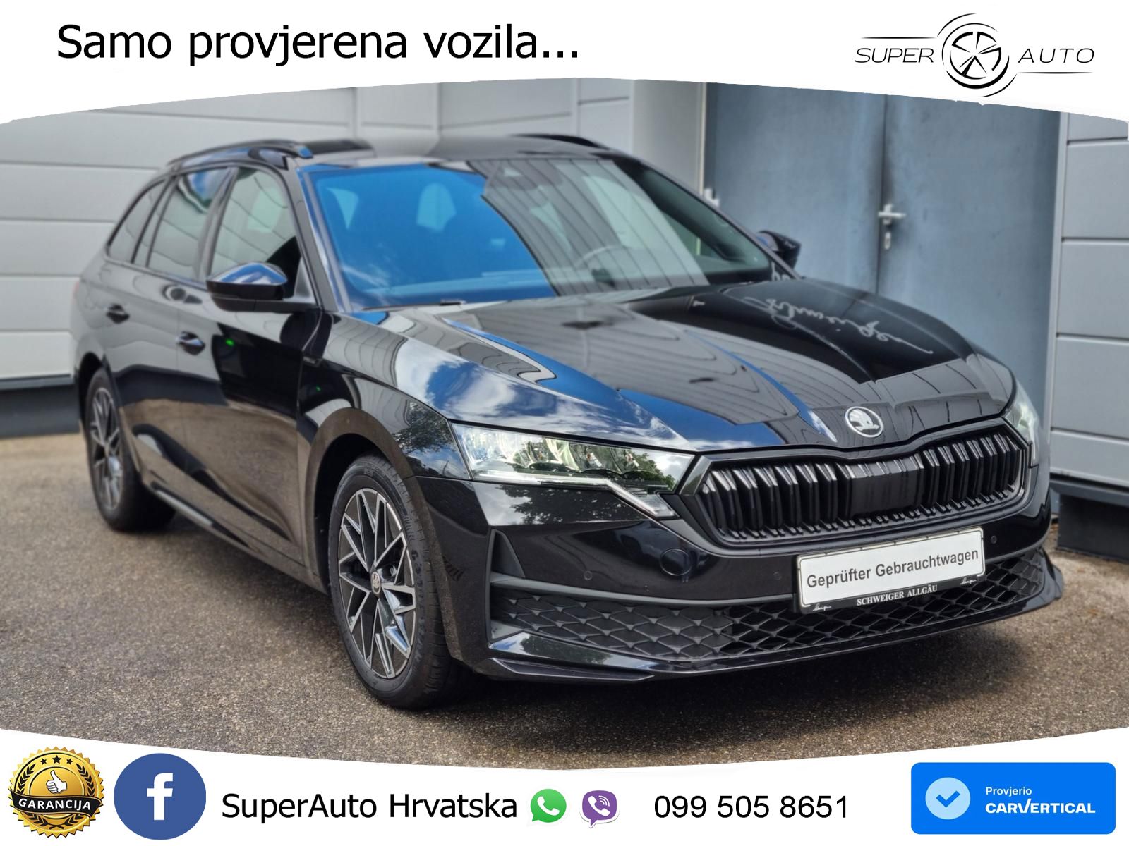 Škoda Octavia Combi 2.0 TDI (150 KS) DSG SportLine LED+GR SJED+ACC