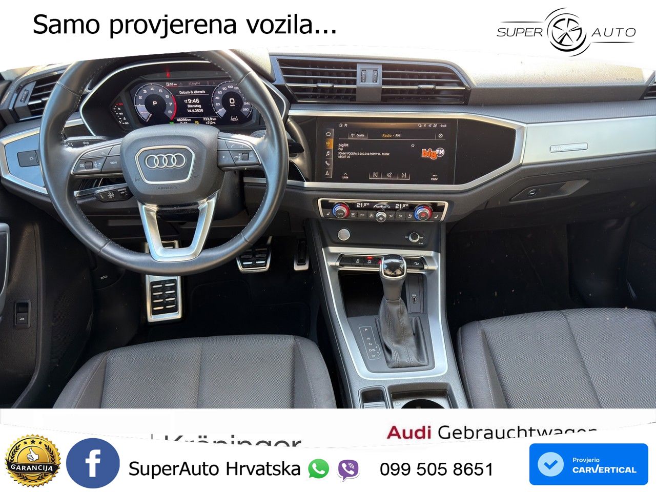 Audi Q3 35 TFSI (150 KS) S tronic advanced LED+GR SJED+ACC