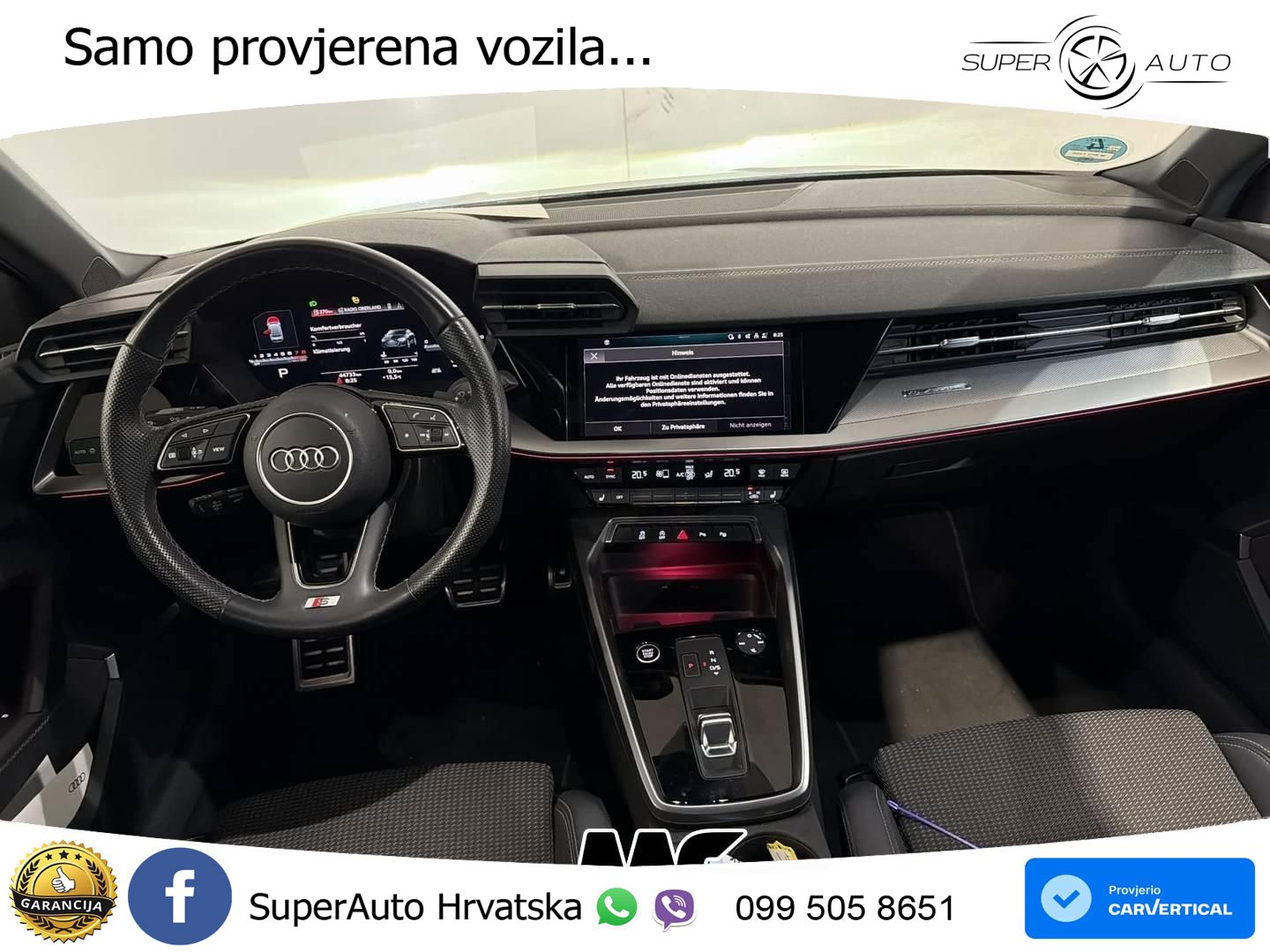 Audi A3 Limuzina 40 TFSI (190 KS) quattro S tronic S line