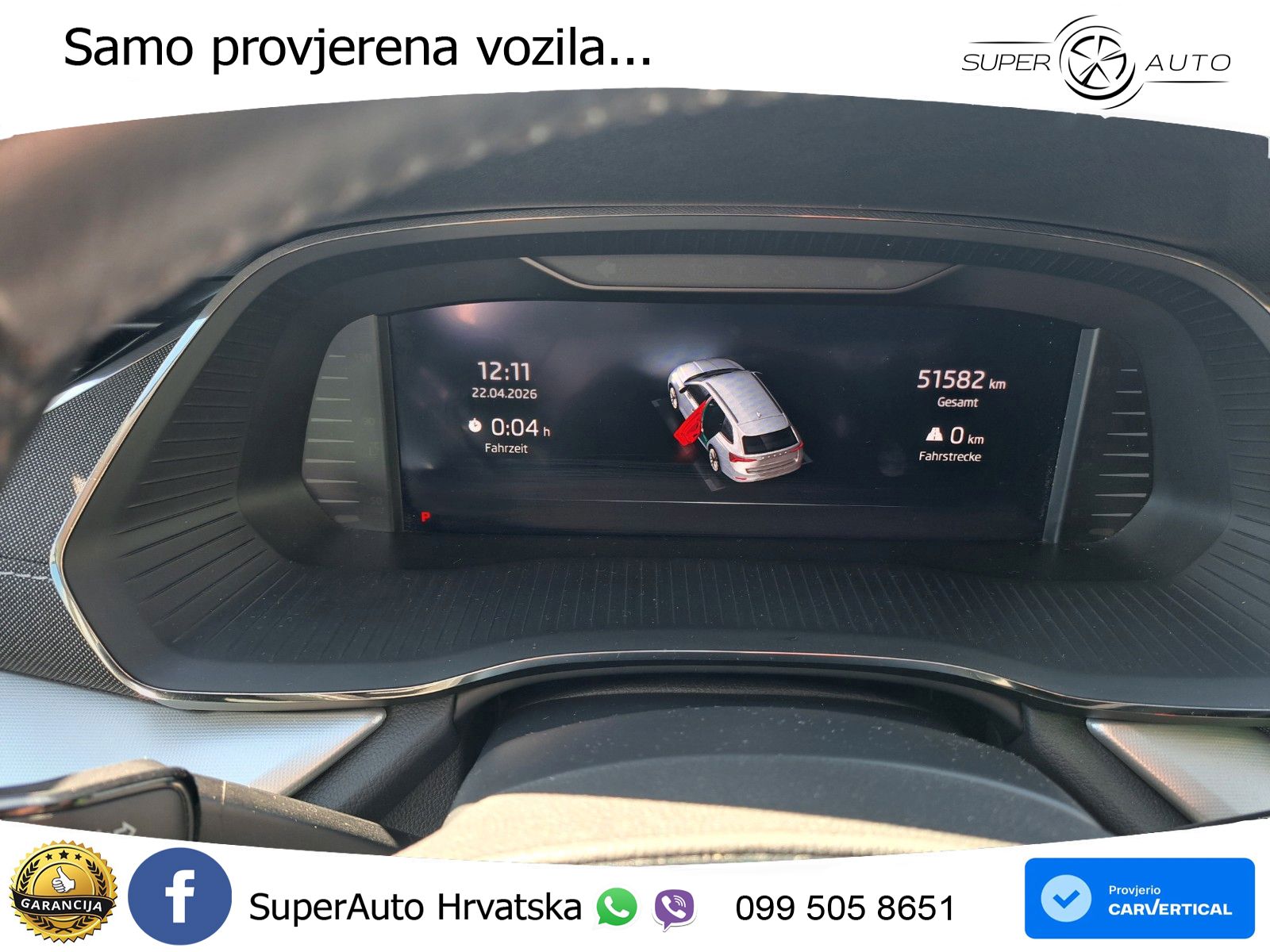 Škoda Octavia Combi 2.0 TDI (150 KS) DSG LED+GR SJED+ACC