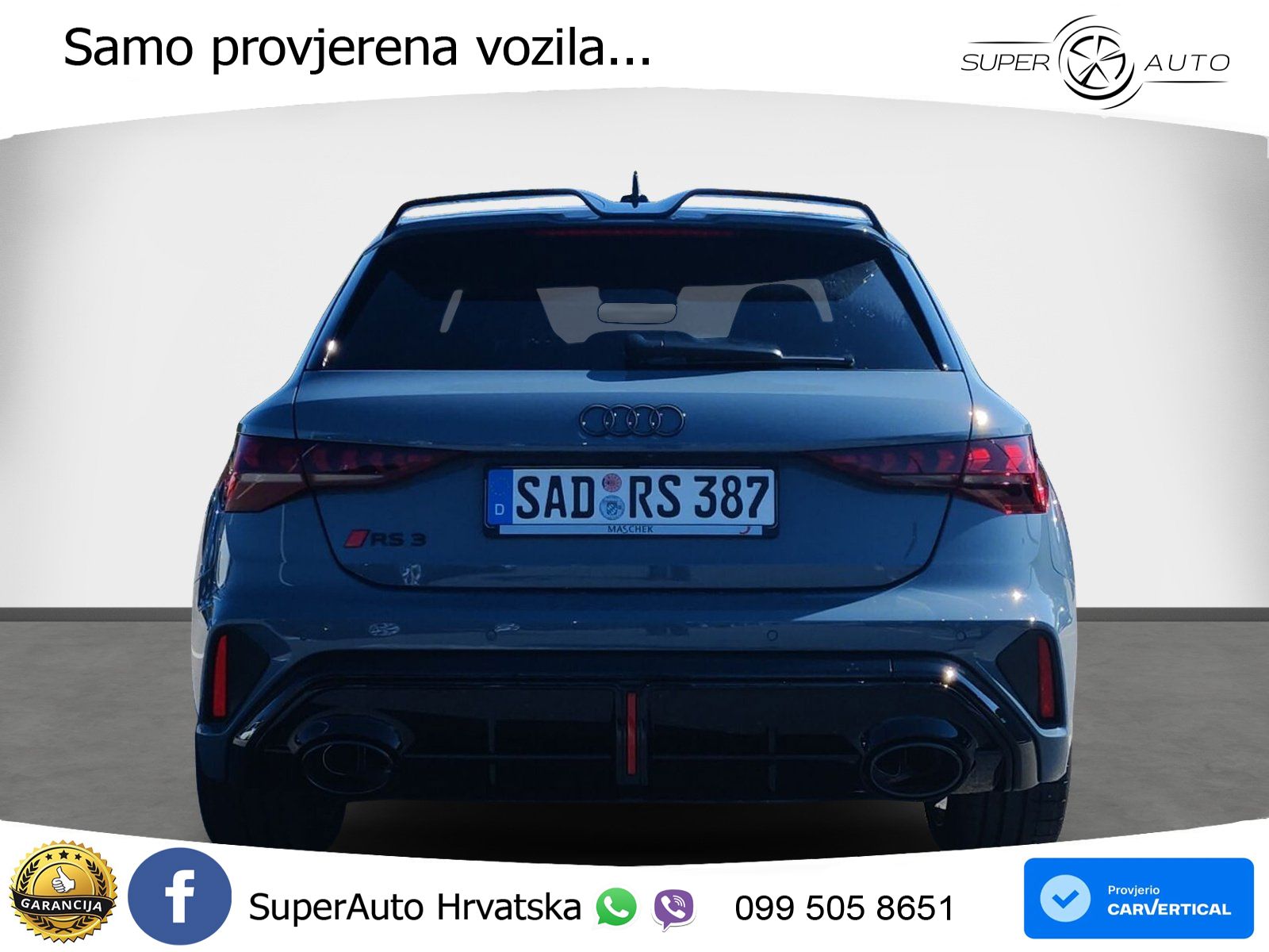 Audi RS3 Sedan 2.5 TFSI (400 KS) quattro S tronic MATRIX+GR SJED+KAM