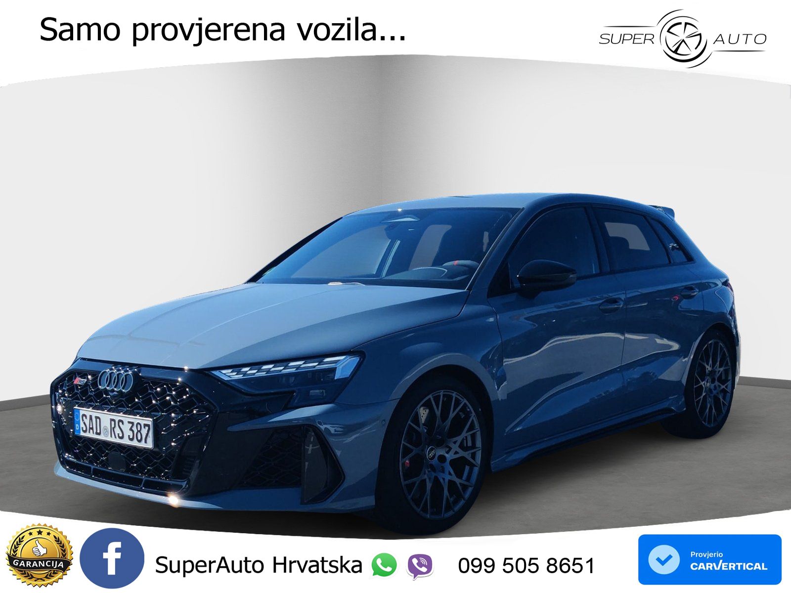 Audi RS3 Sedan 2.5 TFSI (400 KS) quattro S tronic MATRIX+GR SJED+KAM