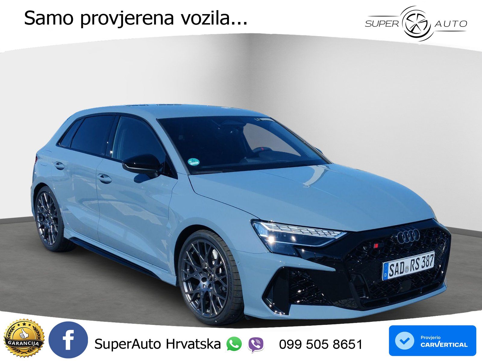 Audi RS3 Sedan 2.5 TFSI (400 KS) quattro S tronic MATRIX+GR SJED+KAM