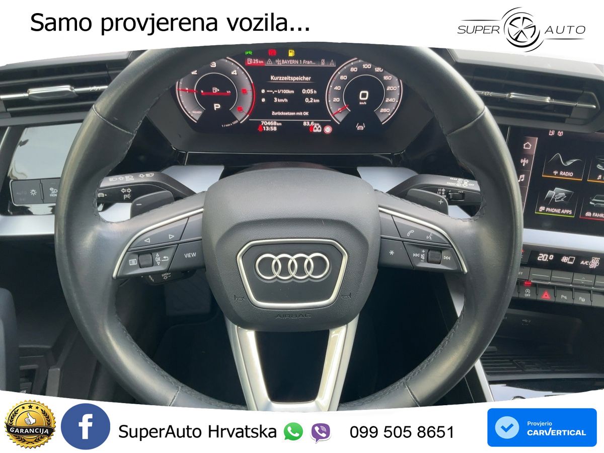 Audi A3 35 TDI (150 KS) S tronic LED+GR SJED+ACC