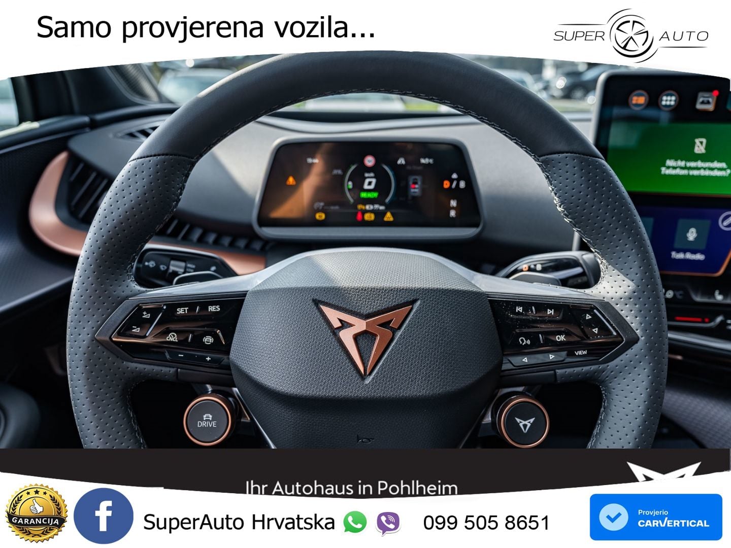 Cupra Tavascan 82 kWh (286 KS) LED+GR SJED+ACC