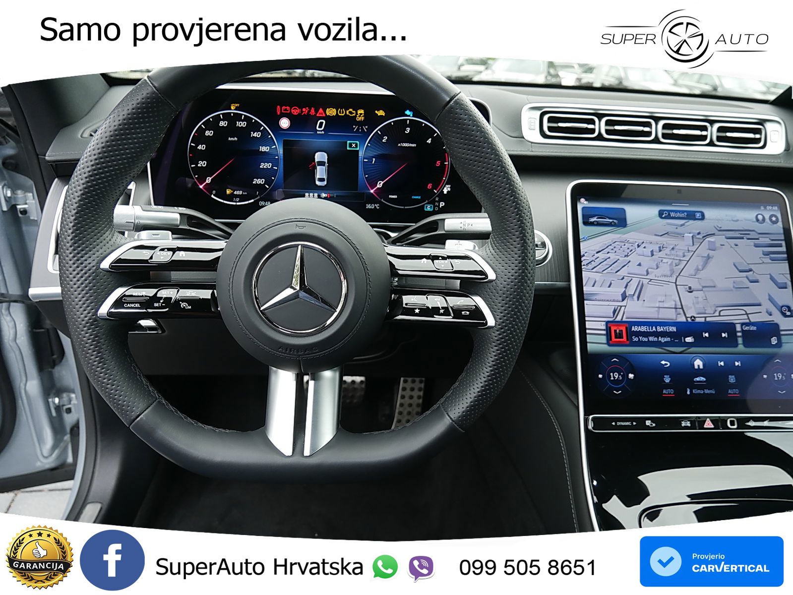 Mercedes S 450d (367 KS) EQ Boost 4MATIC 9G-TRONIC AMG ZRAČNI+ACC+4xGR SJED+KAM