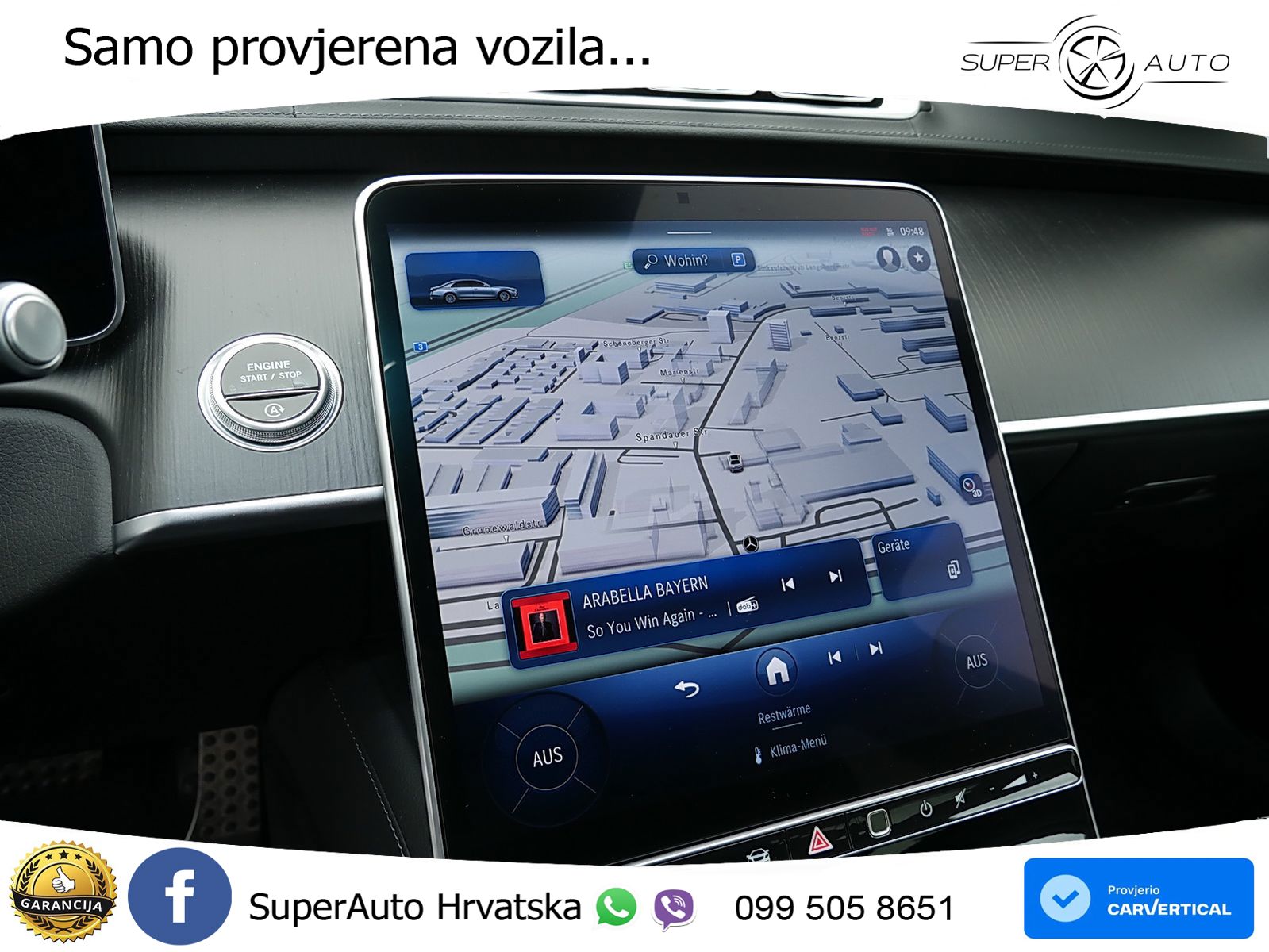 Mercedes S 450d (367 KS) EQ Boost 4MATIC 9G-TRONIC AMG ZRAČNI+ACC+4xGR SJED+KAM