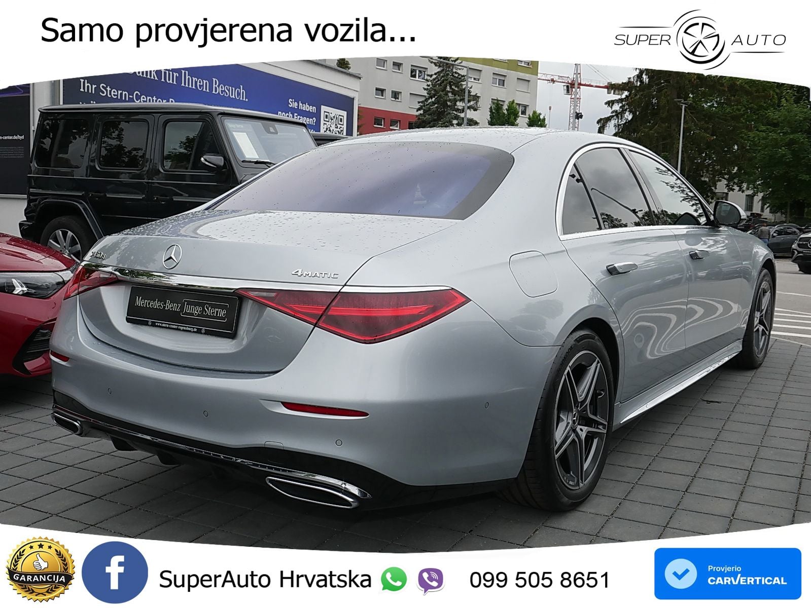 Mercedes S 450d (367 KS) EQ Boost 4MATIC 9G-TRONIC AMG ZRAČNI+ACC+4xGR SJED+KAM