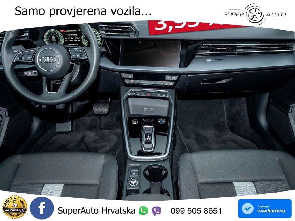 Audi A3 40 TFSIe (204 KS) S tronic LED+GR SJED+ACC