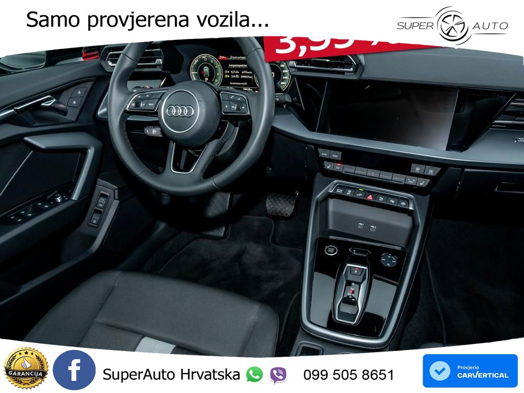 Audi A3 40 TFSIe (204 KS) S tronic LED+GR SJED+ACC