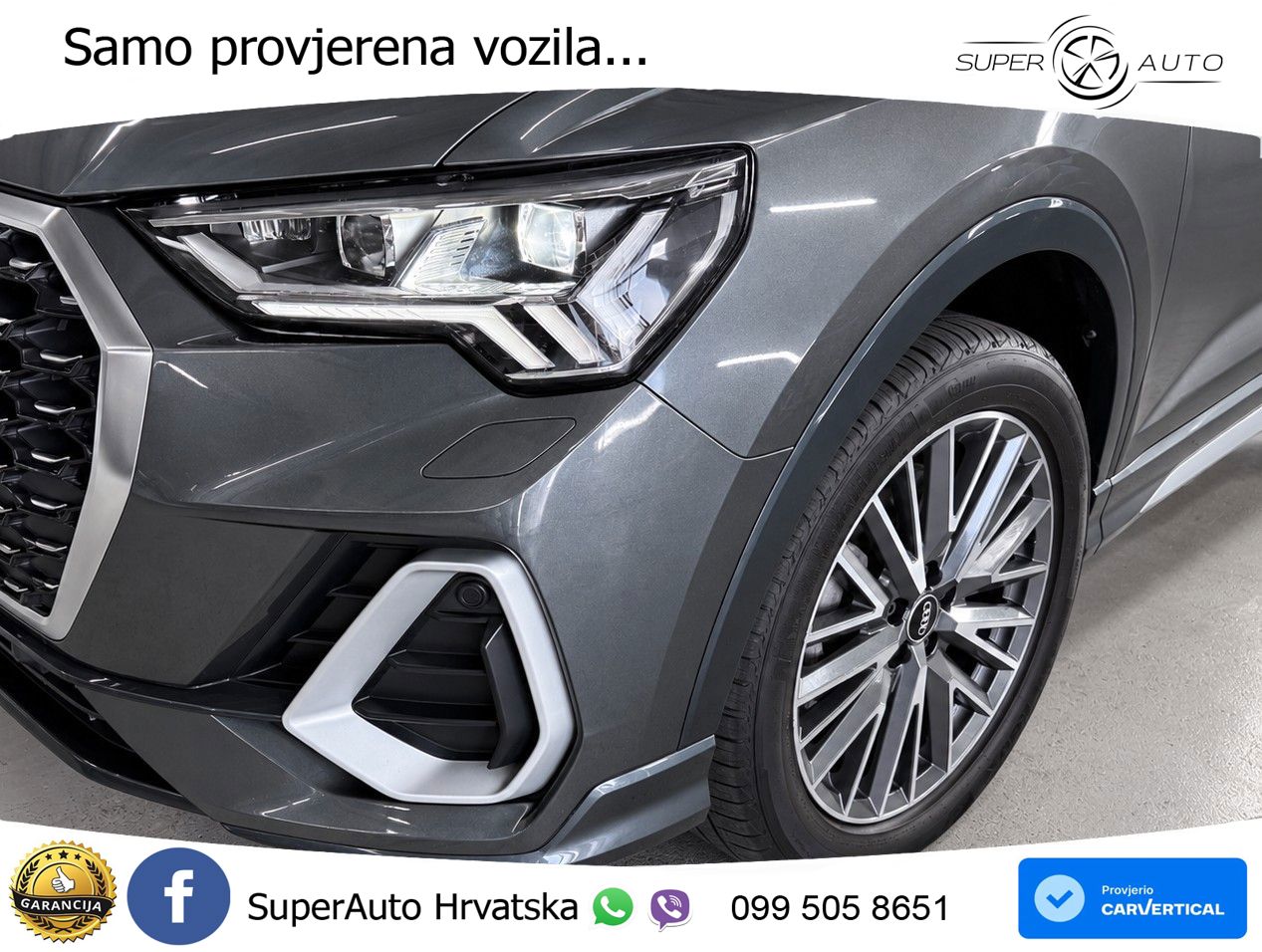 Audi Q3 Sportback 40 TFSI (190 KS) quattro S tronic S line MATRIX+GR SJED+KAM