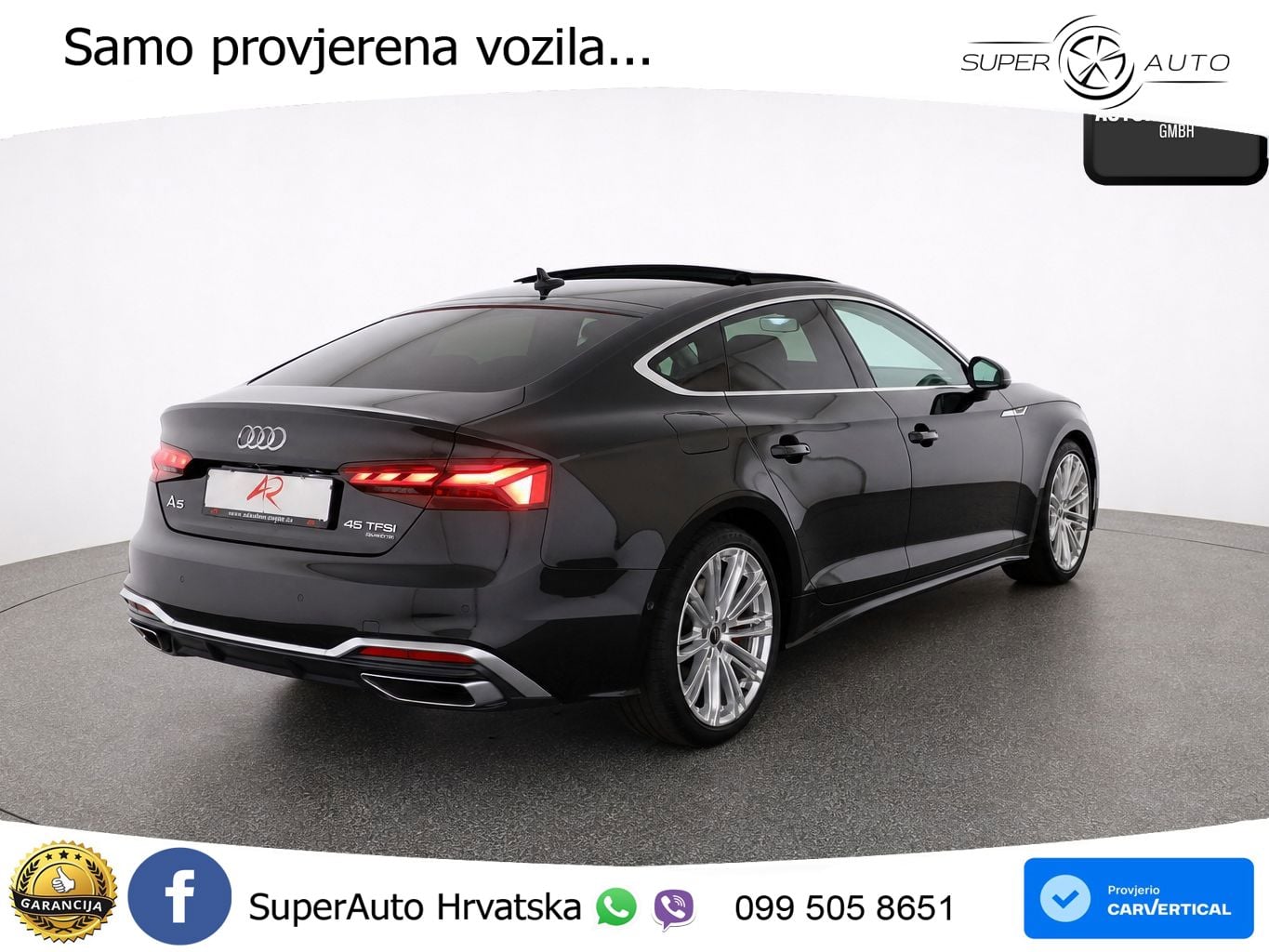 Audi A5 Sportback 45 TFSI (265 KS) quattro S tronic S line