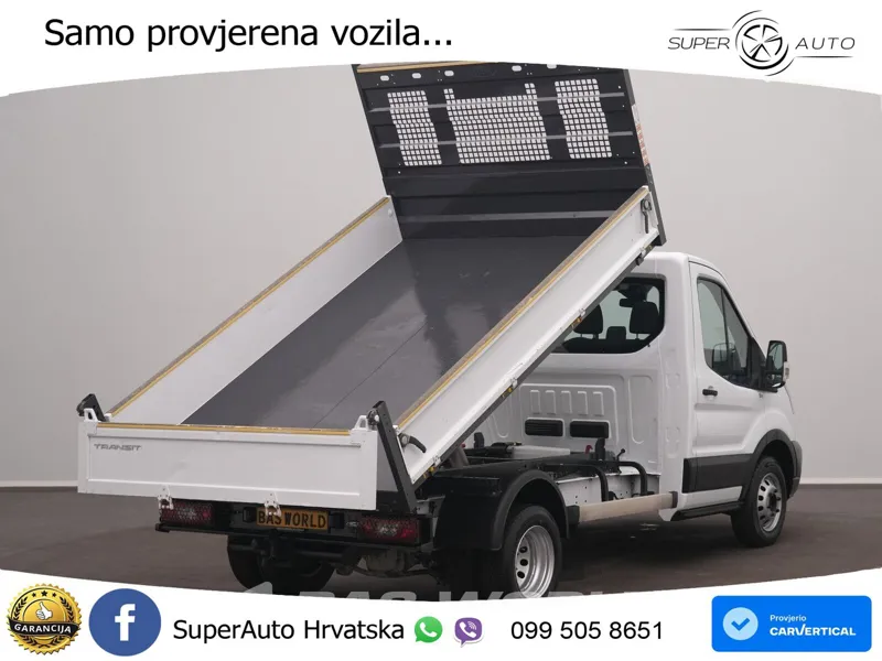 Ford Transit 165pk Kipper Dubbellucht 3,5t Trekhaak A 165 KS