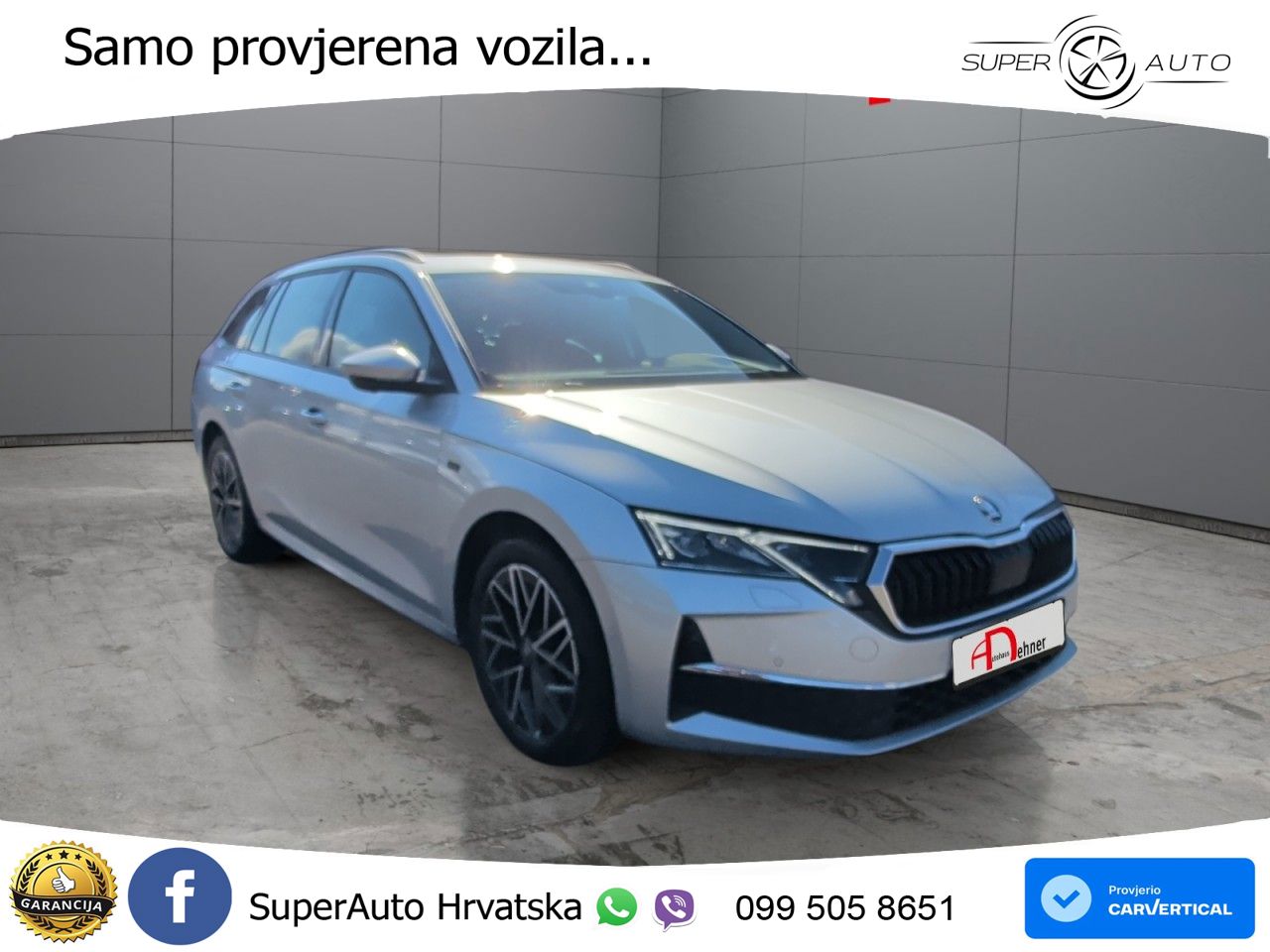 Škoda Octavia Combi 2.0 TDI (150 KS) DSG LED+GR SJED+ACC