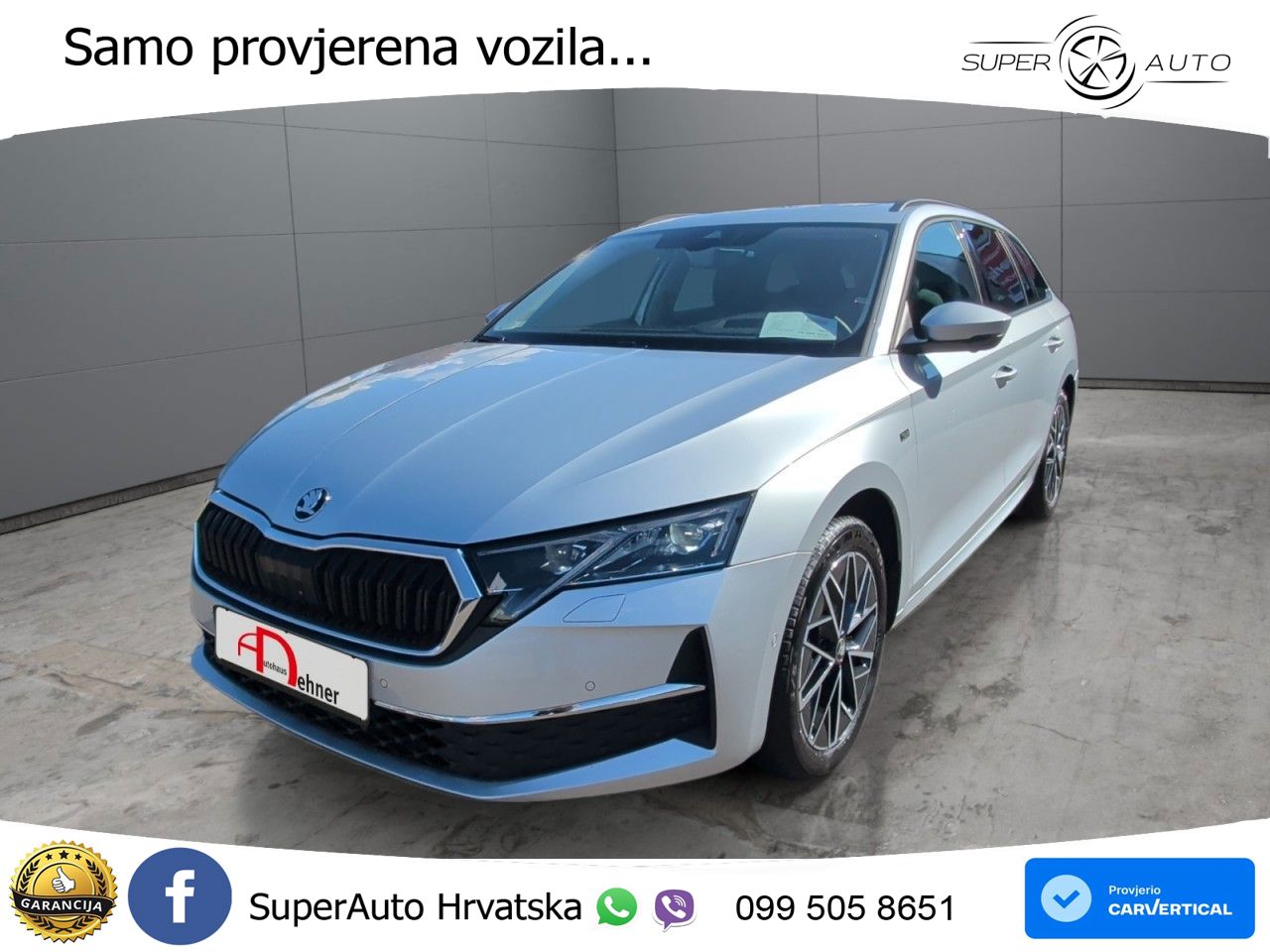 Škoda Octavia Combi 2.0 TDI (150 KS) DSG LED+GR SJED+ACC