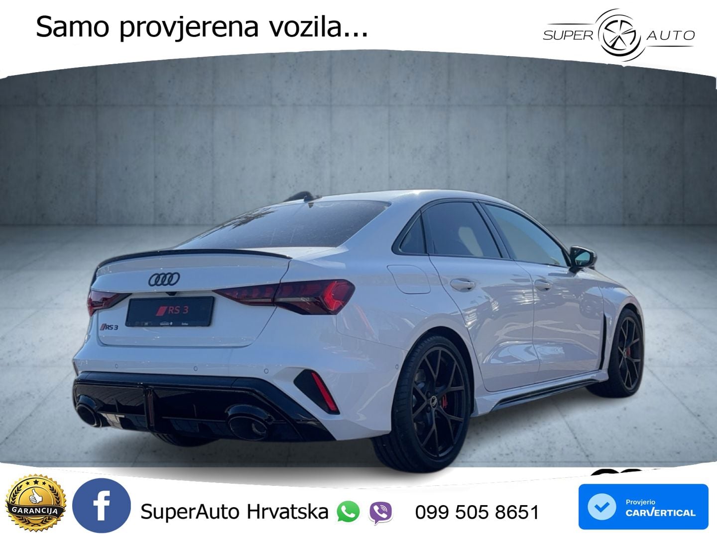 Audi RS3 Sedan 2.5 TFSI (400 KS) quattro S tronic MATRIX+GR SJED+KAM
