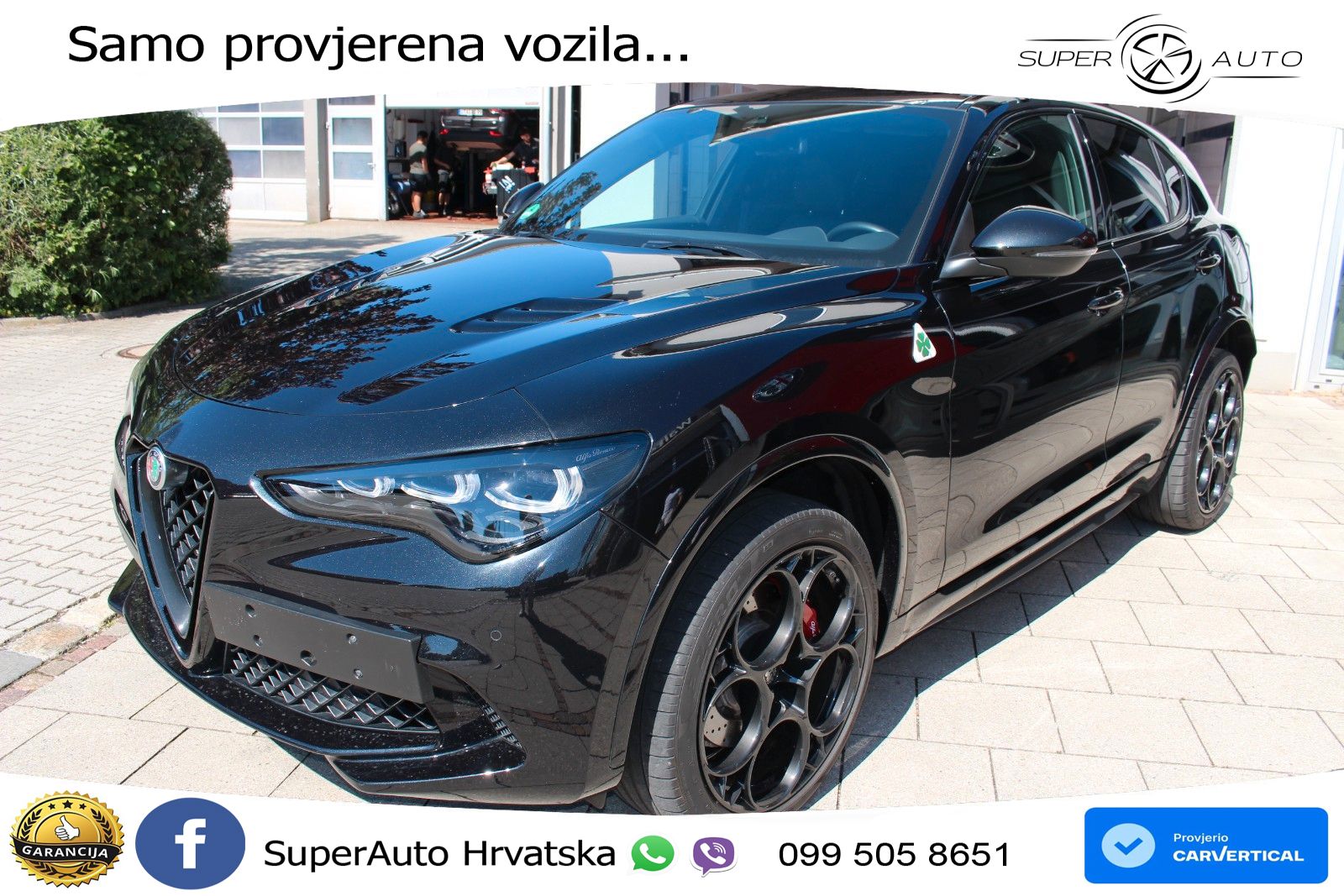 Alfa Romeo Stelvio Quadrifoglio 2.9 V6 Bi-Turbo (520 KS) Q4 Automatic LED+GR SJED+ACC