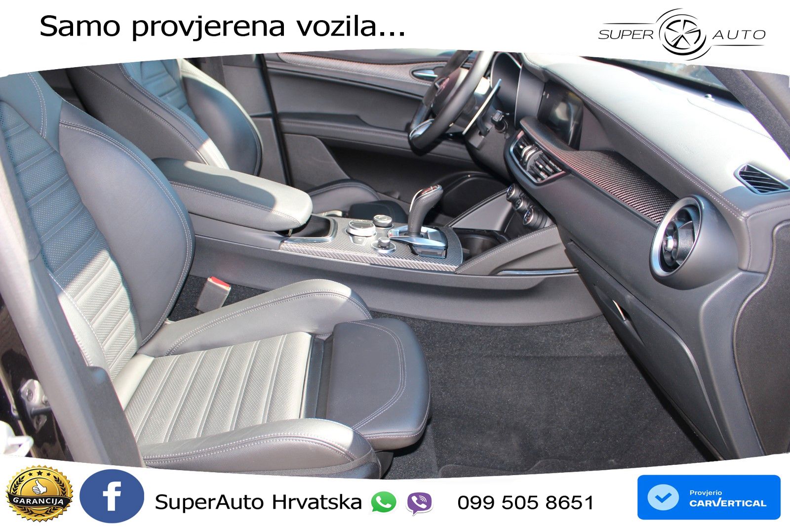 Alfa Romeo Stelvio Quadrifoglio 2.9 V6 Bi-Turbo (520 KS) Q4 Automatic LED+GR SJED+ACC