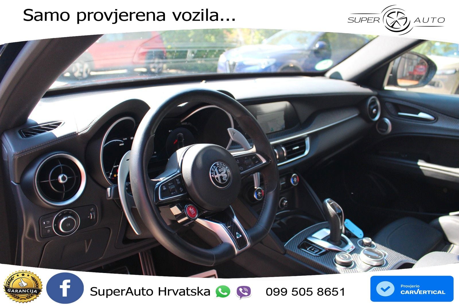 Alfa Romeo Stelvio Quadrifoglio 2.9 V6 Bi-Turbo (520 KS) Q4 Automatic LED+GR SJED+ACC