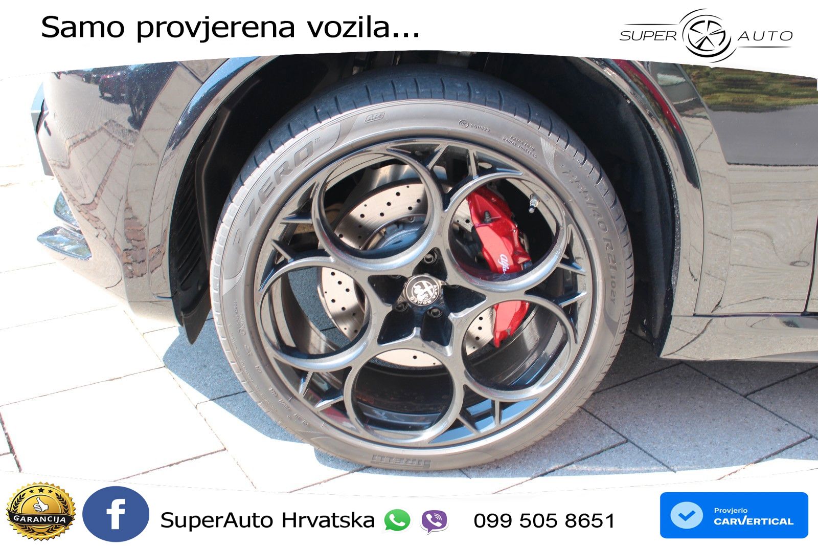 Alfa Romeo Stelvio Quadrifoglio 2.9 V6 Bi-Turbo (520 KS) Q4 Automatic LED+GR SJED+ACC