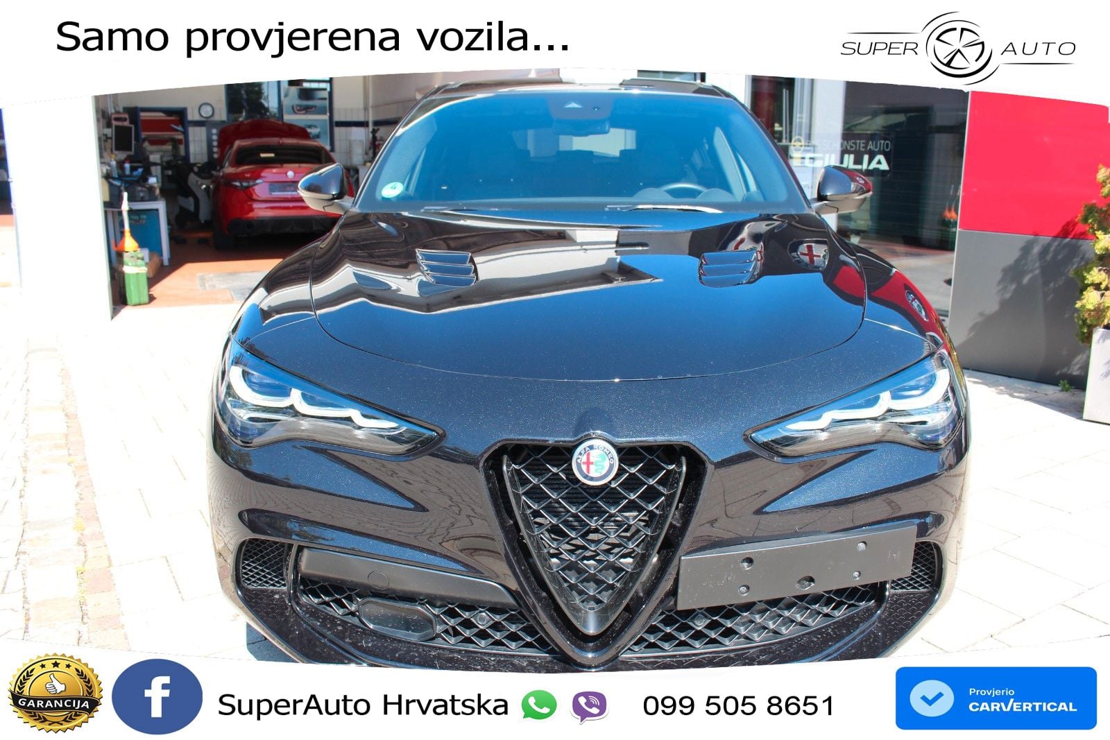 Alfa Romeo Stelvio Quadrifoglio 2.9 V6 Bi-Turbo (520 KS) Q4 Automatic LED+GR SJED+ACC
