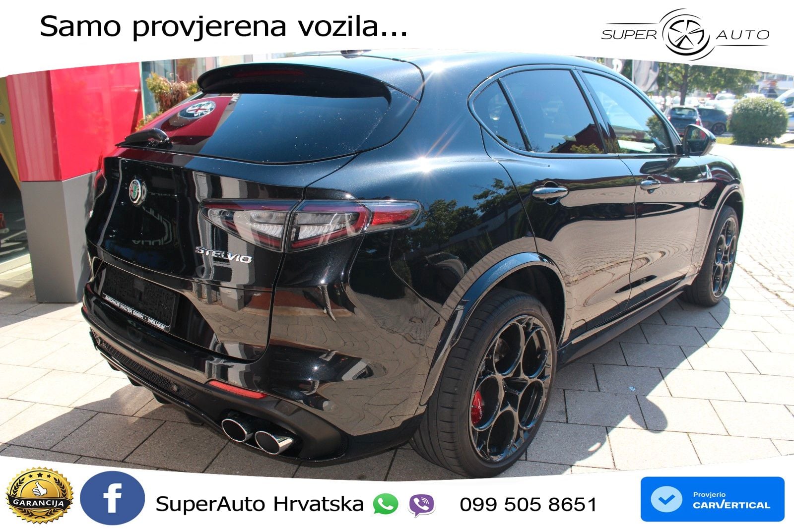 Alfa Romeo Stelvio Quadrifoglio 2.9 V6 Bi-Turbo (520 KS) Q4 Automatic LED+GR SJED+ACC