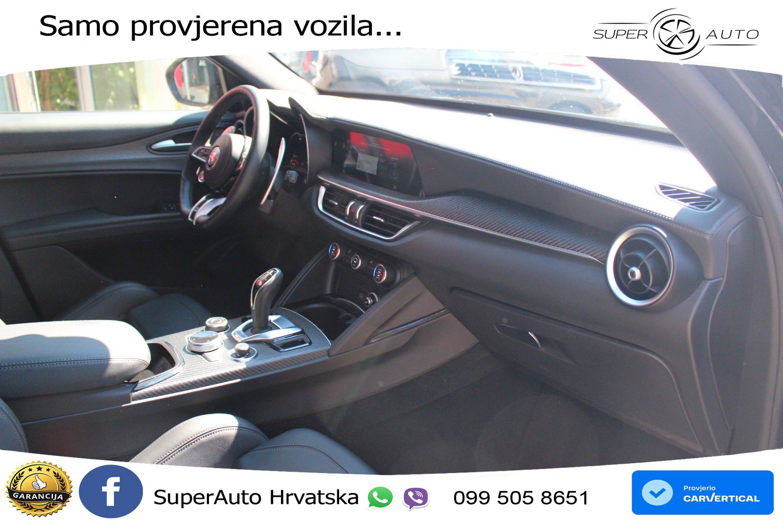 Alfa Romeo Stelvio Quadrifoglio 2.9 V6 Bi-Turbo (520 KS) Q4 Automatic LED+GR SJED+ACC