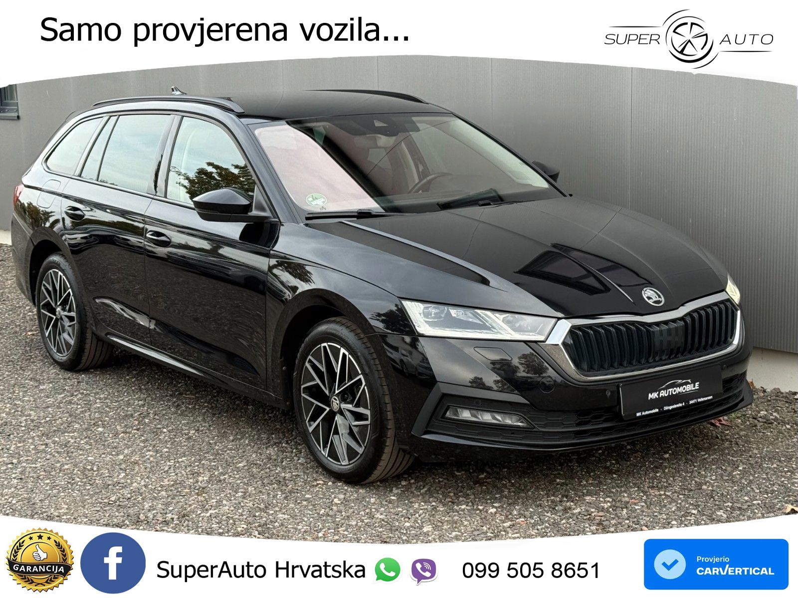 Škoda Octavia Combi 2.0 TDI (150 KS) DSG LED+GR SJED+ACC