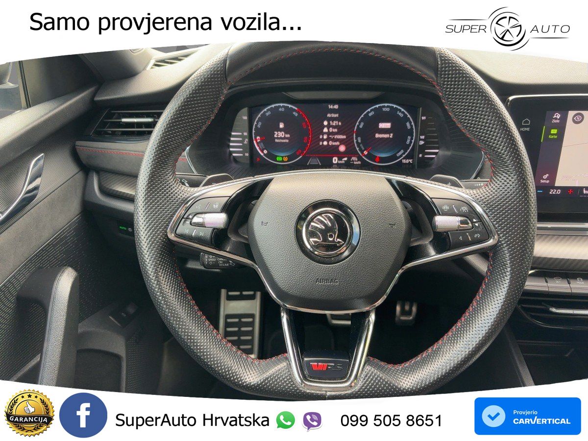 Škoda Octavia Combi RS 2.0 TDI (200 KS) DSG LED+GR SJED+ACC