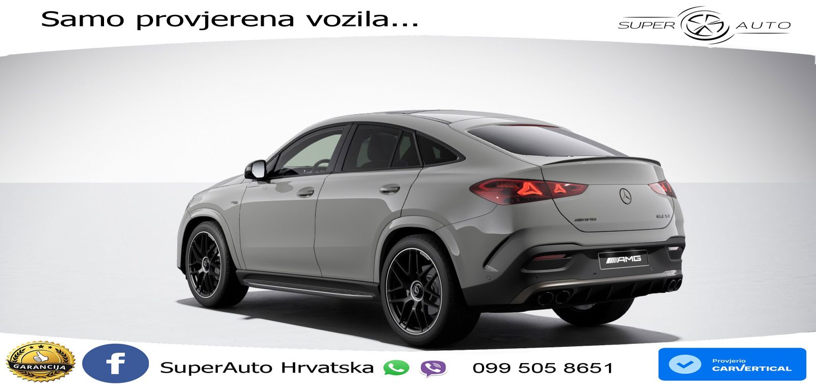 Mercedes AMG GLE 53 (435 KS) EQ Boost 4MATIC+ AMG SPEEDSHIFT TCT 9G ACC+HEAD+GR SJED+360+PANO