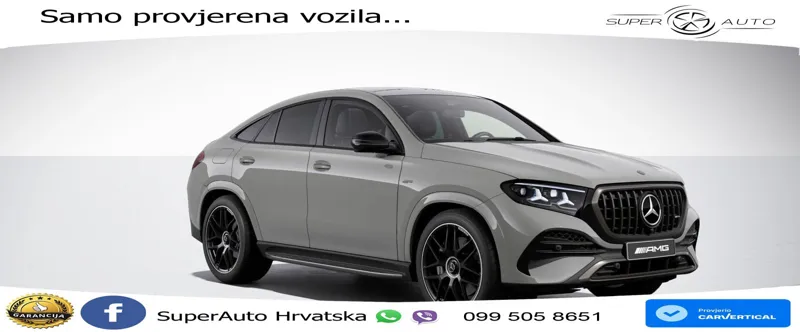 Mercedes AMG GLE 53 (435 KS) EQ Boost 4MATIC+ AMG SPEEDSHIFT TCT 9G ACC+HEAD+GR SJED+360+PANO
