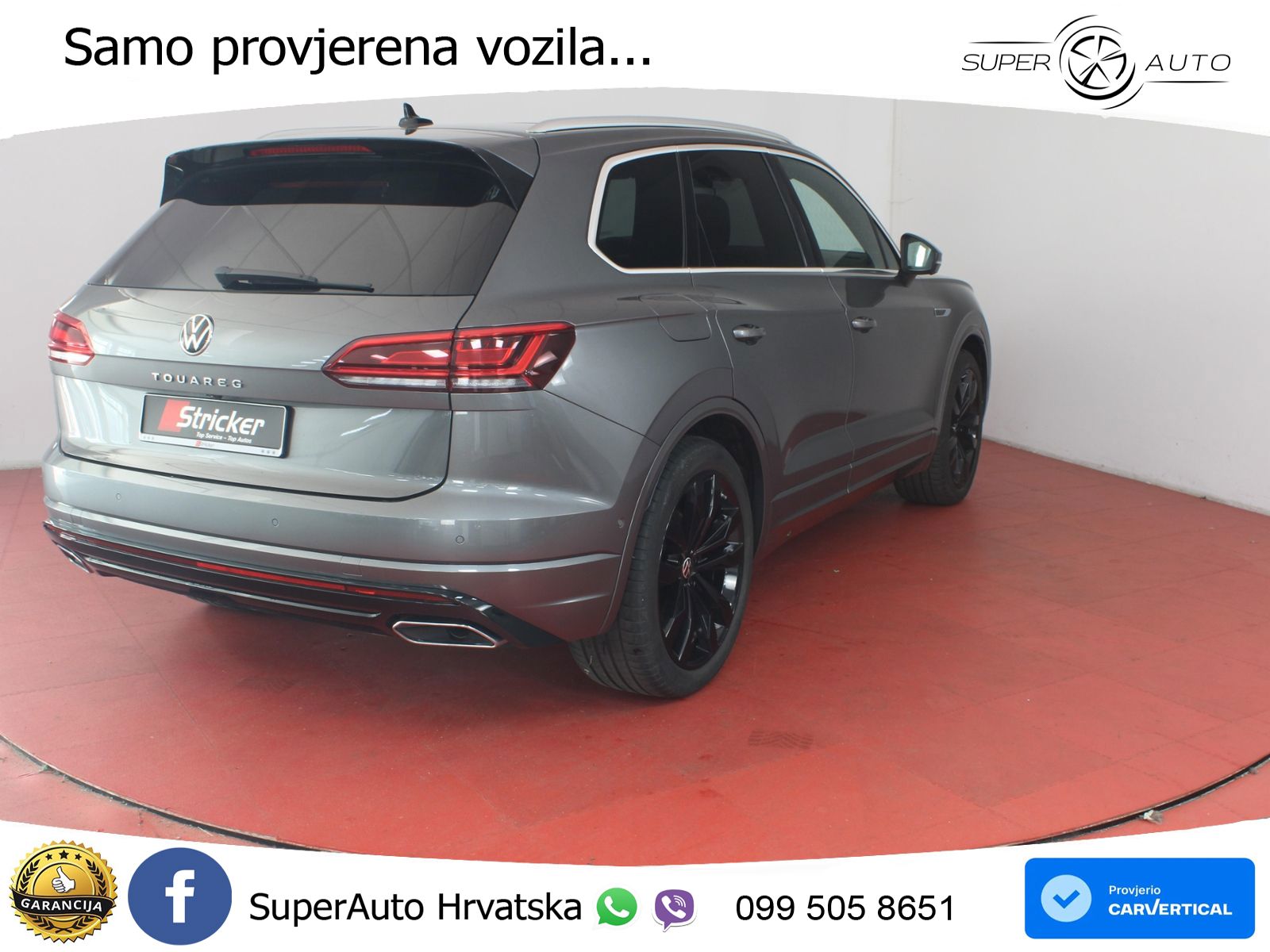 Volkswagen Touareg 3.0 V6 TDI (286 KS) 4MOTION Tiptronic R-Line ZRAČNI+ACC+GR SJED+KAM+PANO
