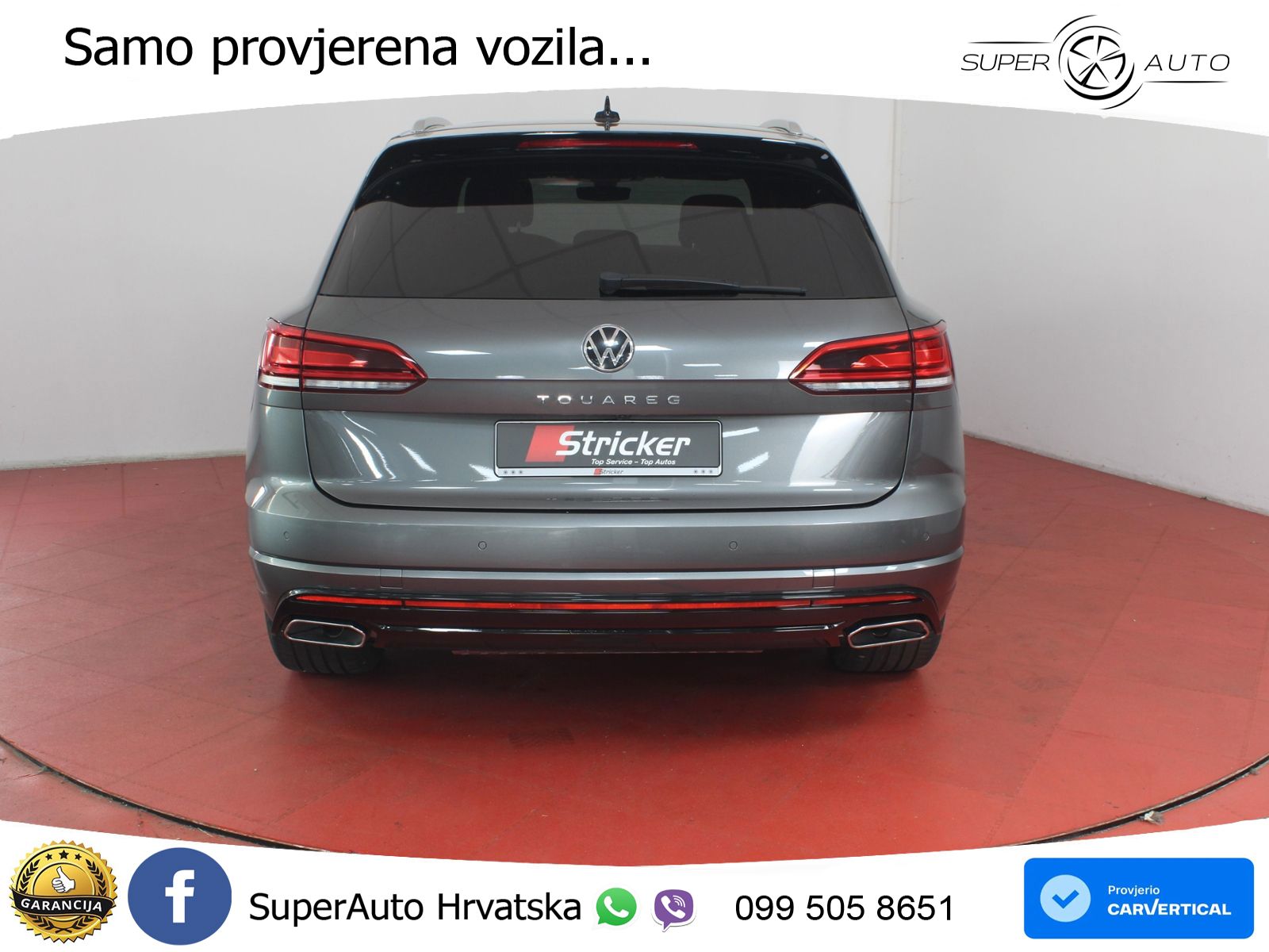 Volkswagen Touareg 3.0 V6 TDI (286 KS) 4MOTION Tiptronic R-Line ZRAČNI+ACC+GR SJED+KAM+PANO