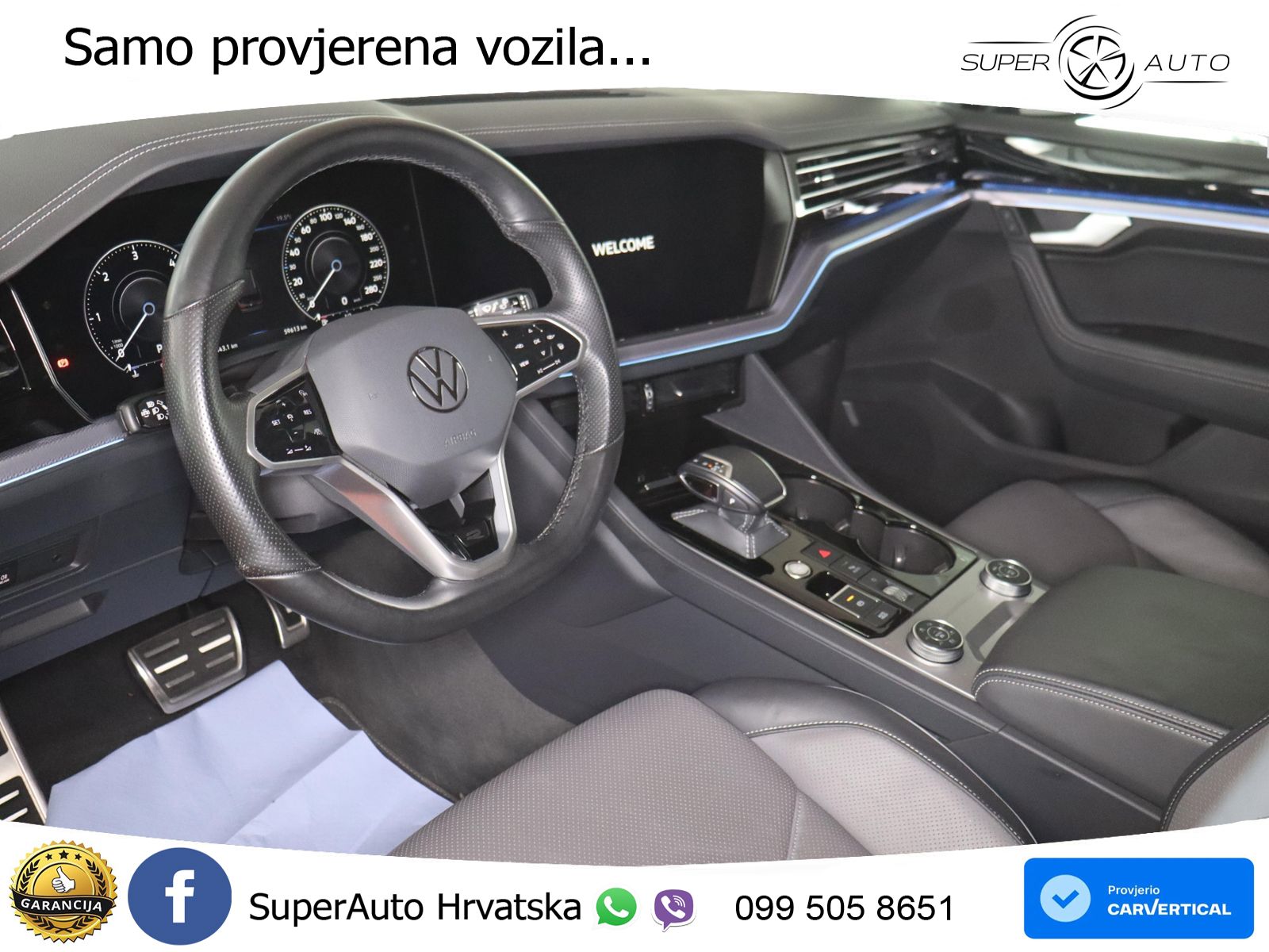 Volkswagen Touareg 3.0 V6 TDI (286 KS) 4MOTION Tiptronic R-Line ZRAČNI+ACC+GR SJED+KAM+PANO