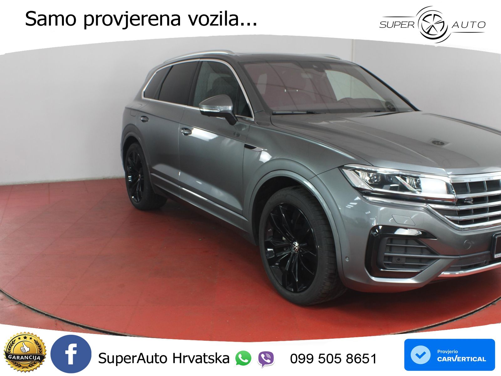 Volkswagen Touareg 3.0 V6 TDI (286 KS) 4MOTION Tiptronic R-Line ZRAČNI+ACC+GR SJED+KAM+PANO