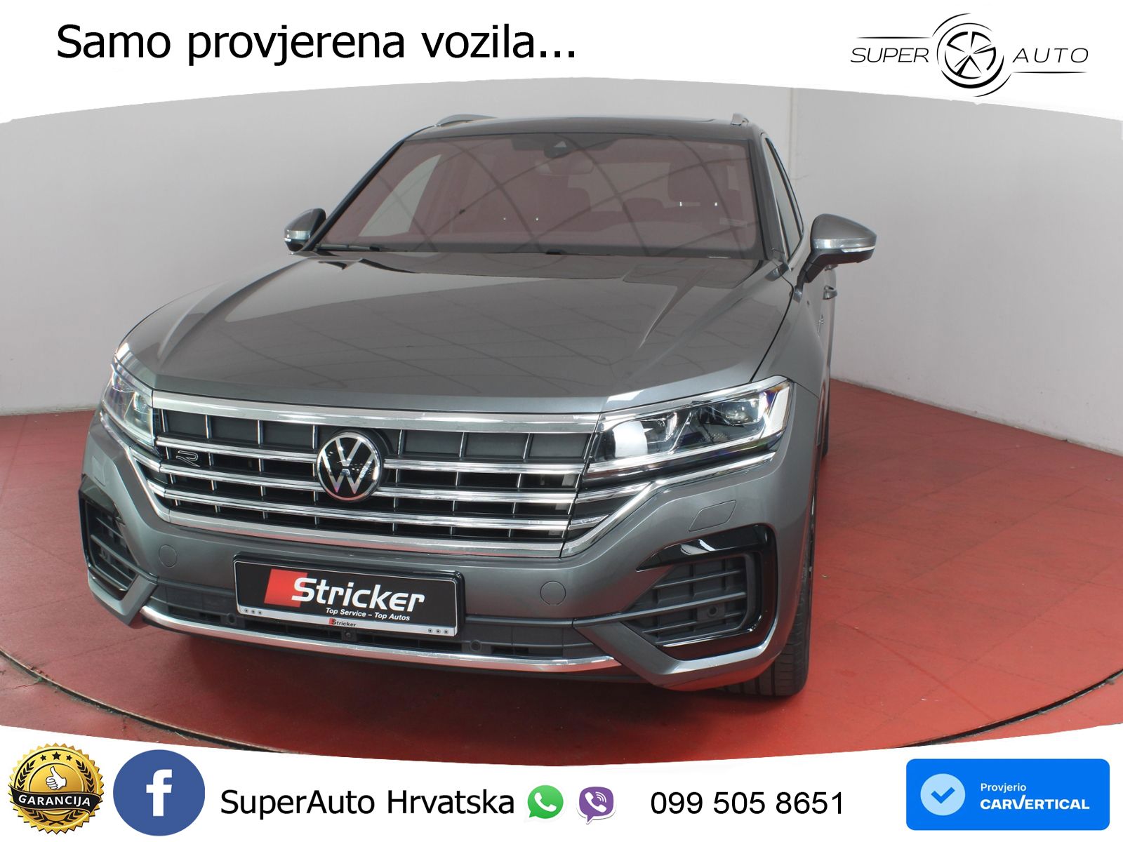 Volkswagen Touareg 3.0 V6 TDI (286 KS) 4MOTION Tiptronic R-Line ZRAČNI+ACC+GR SJED+KAM+PANO