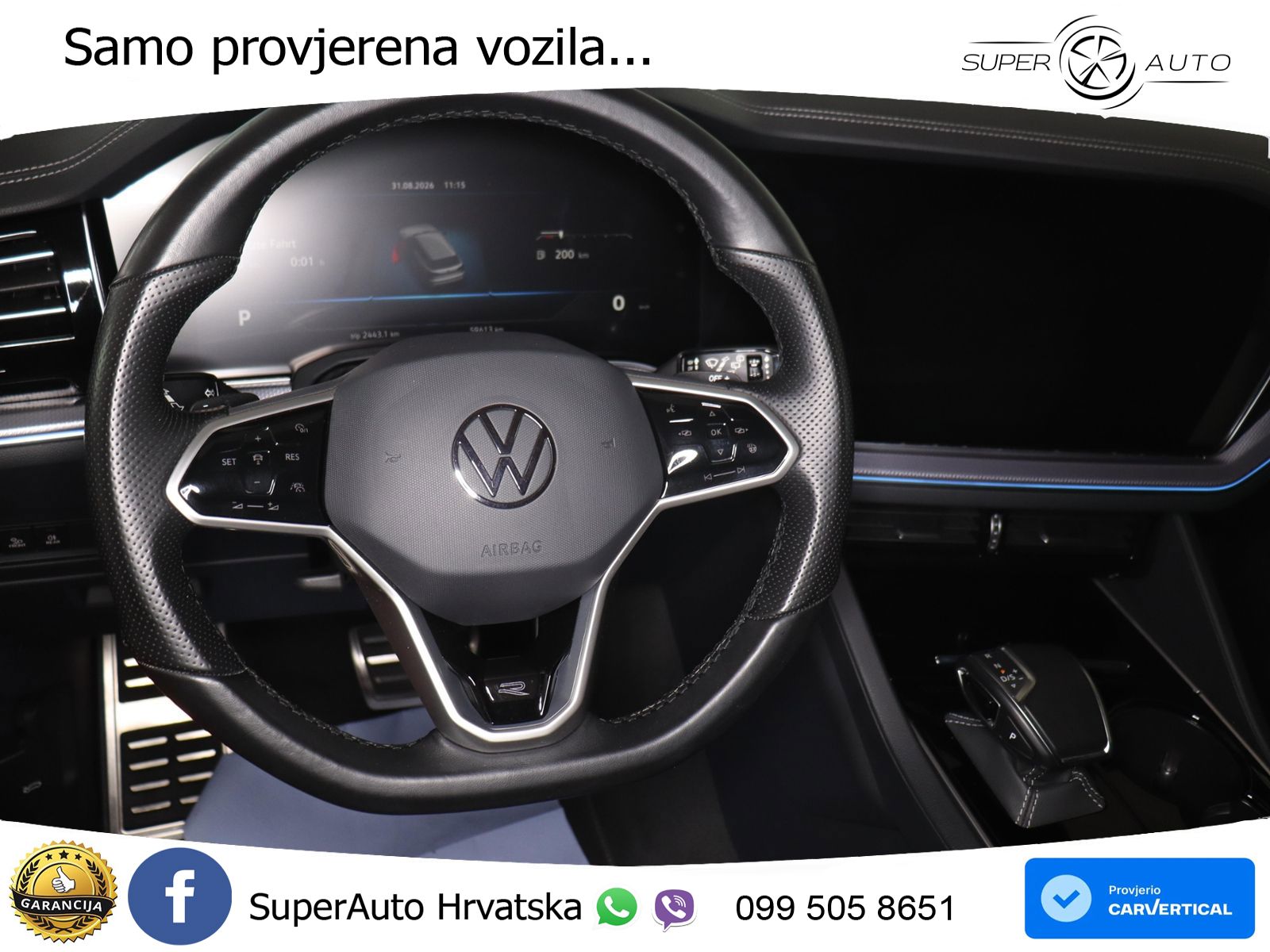 Volkswagen Touareg 3.0 V6 TDI (286 KS) 4MOTION Tiptronic R-Line ZRAČNI+ACC+GR SJED+KAM+PANO