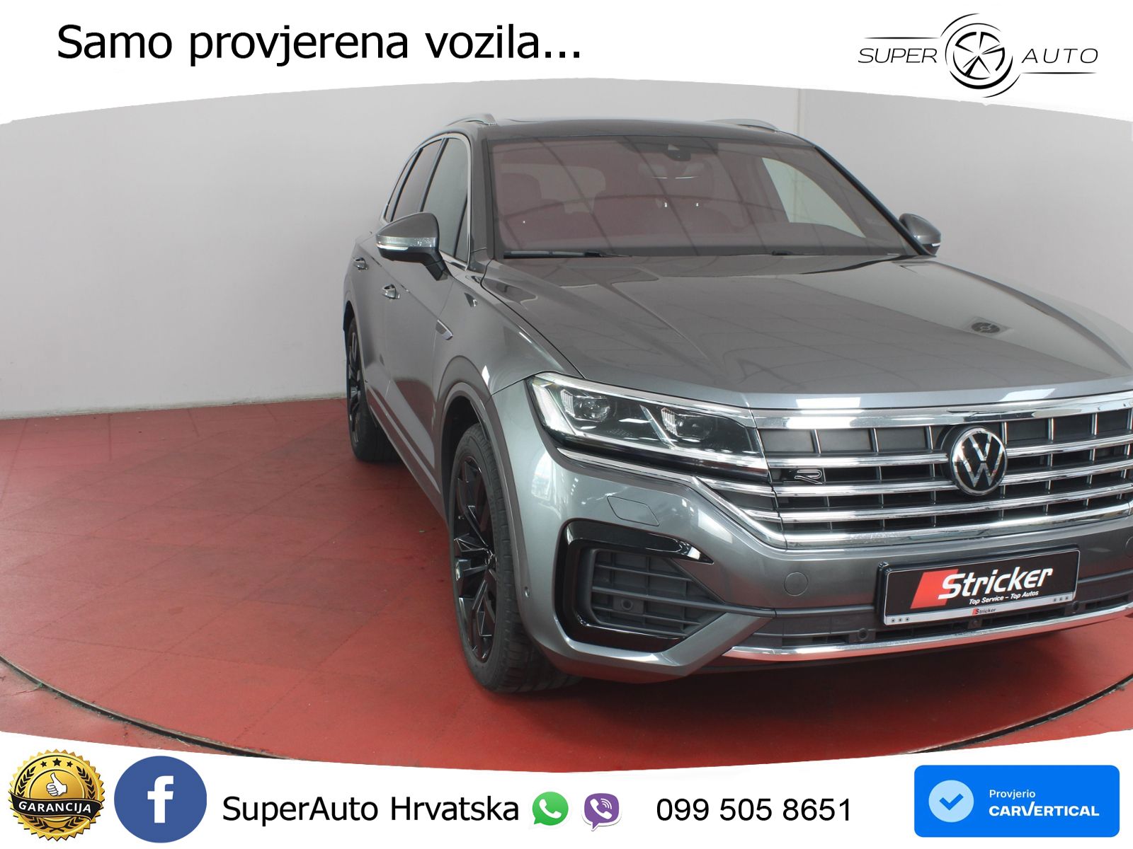 Volkswagen Touareg 3.0 V6 TDI (286 KS) 4MOTION Tiptronic R-Line ZRAČNI+ACC+GR SJED+KAM+PANO